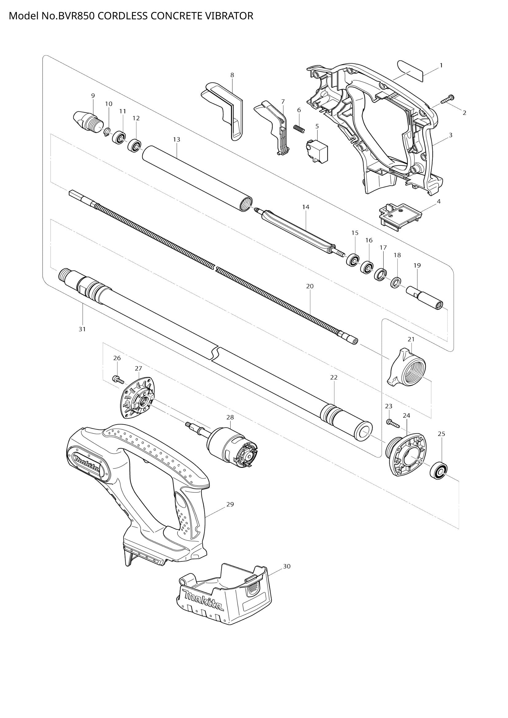 BVR850 exploded view