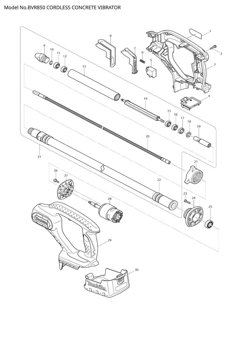 BVR850 exploded view