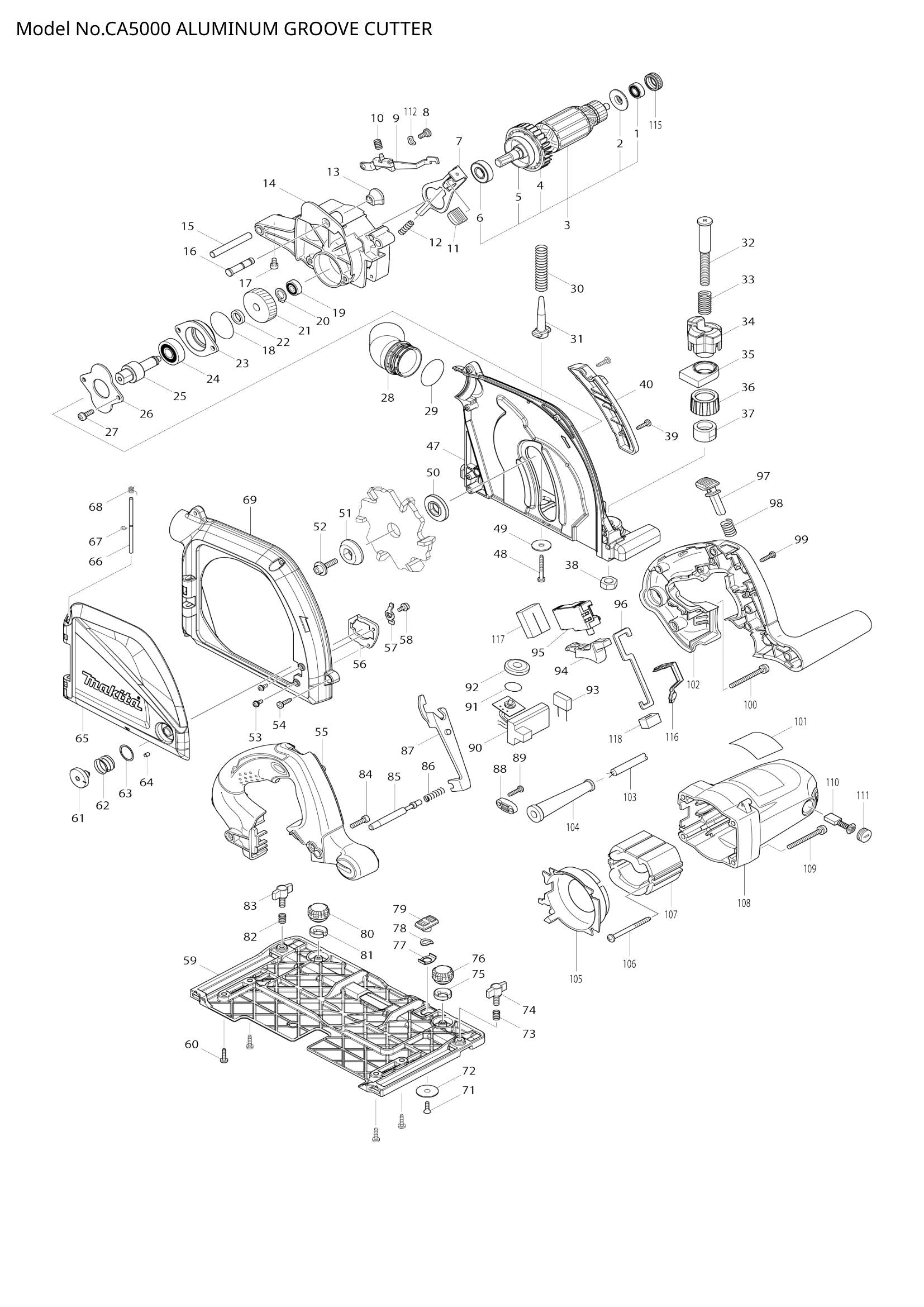 CA5000 exploded view