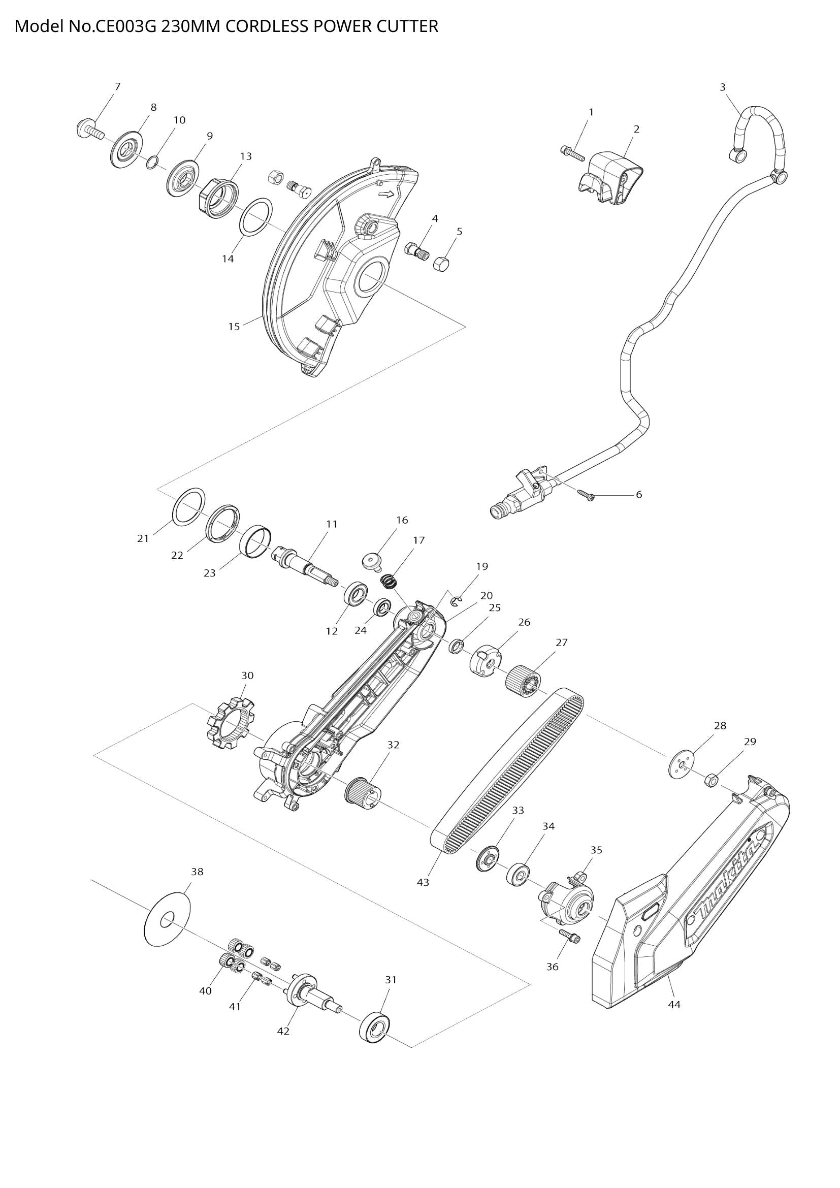CE003G exploded view