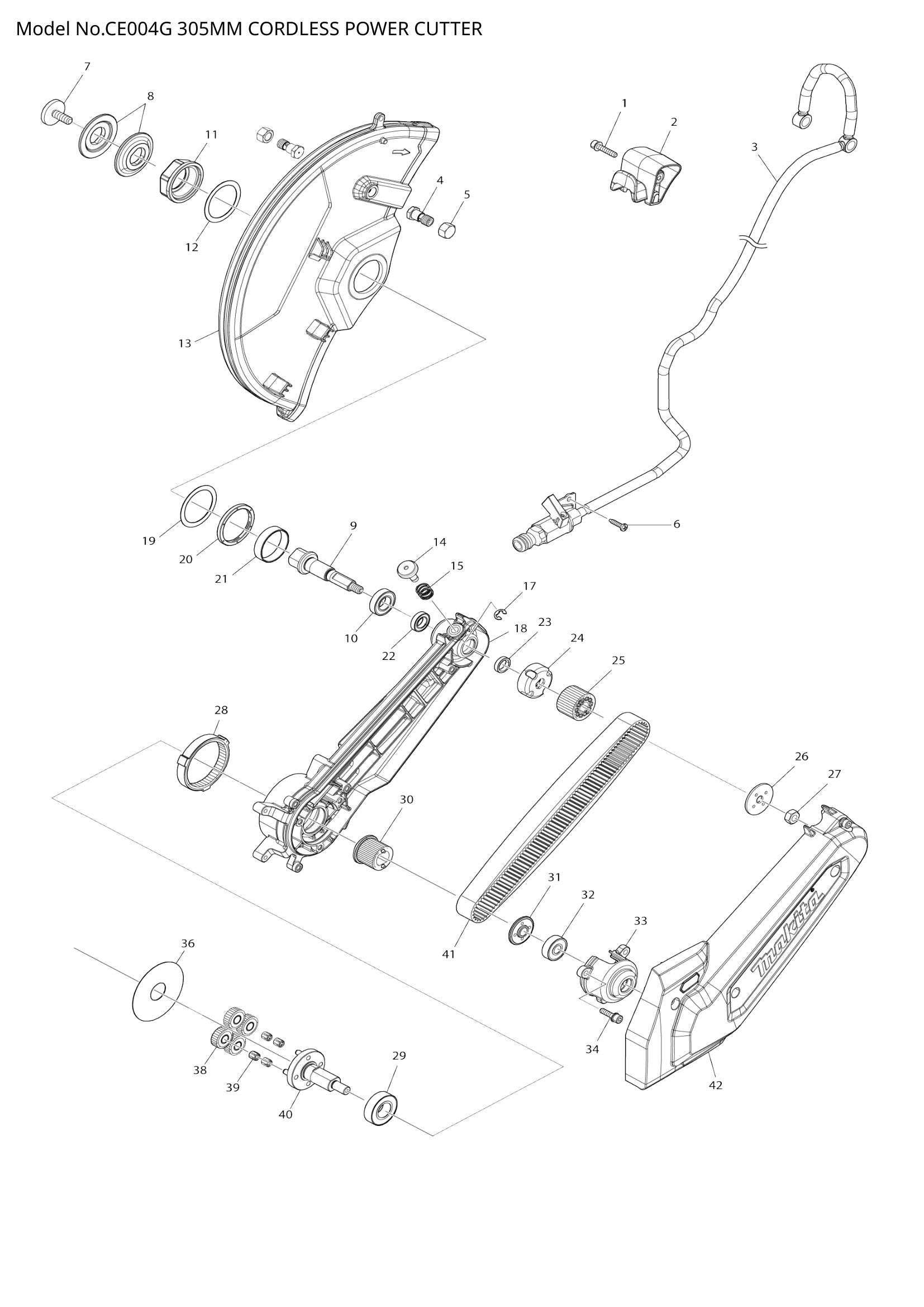 CE004G exploded view