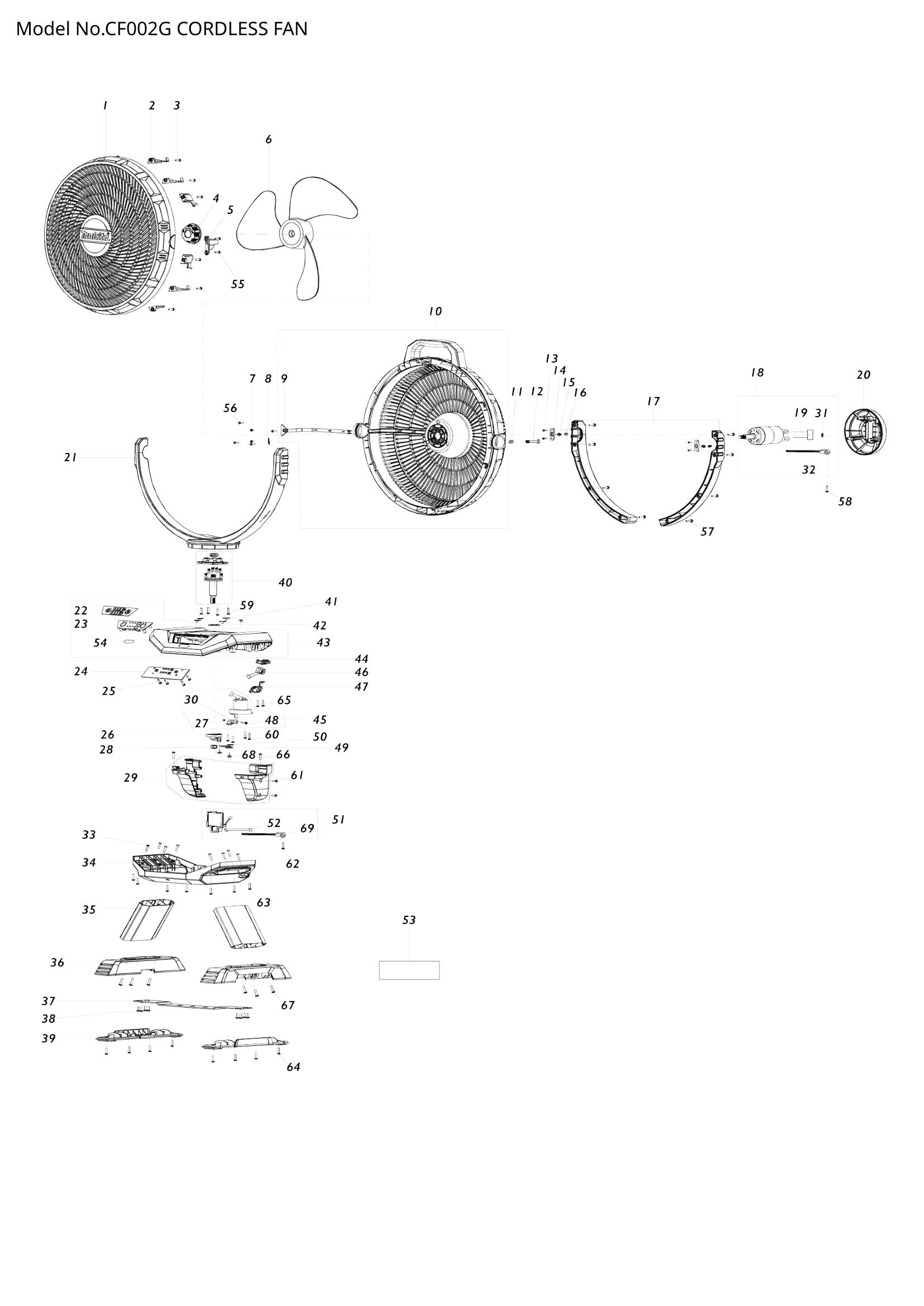 CF002G exploded view