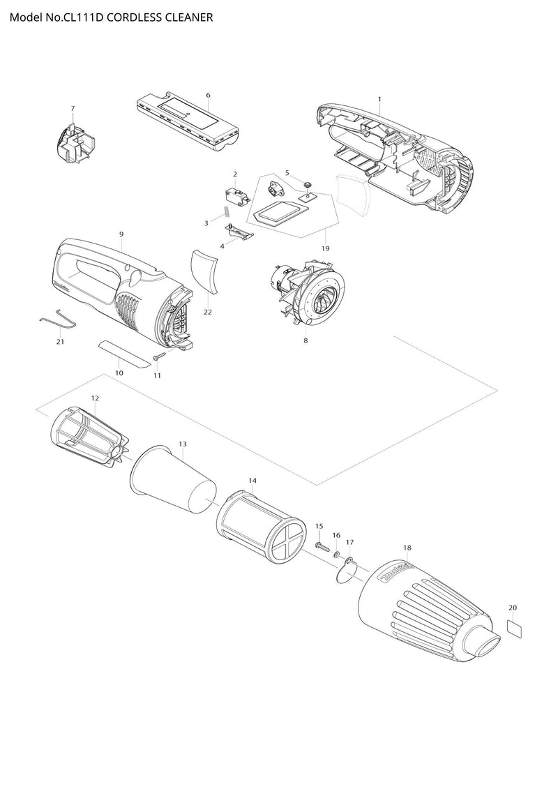 CL111D exploded view