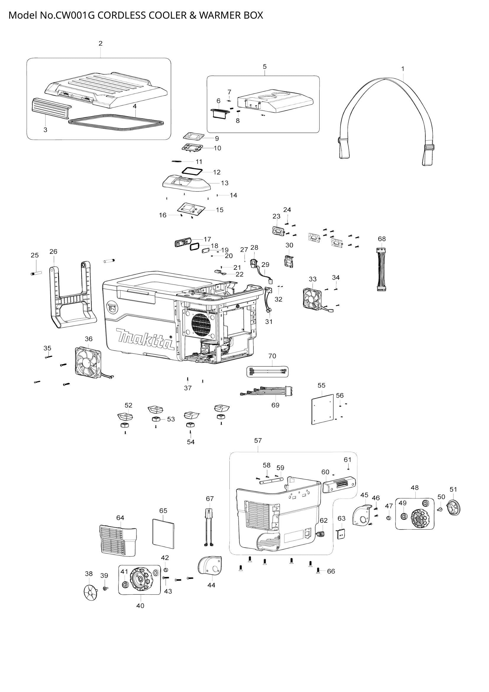 CW001G exploded view