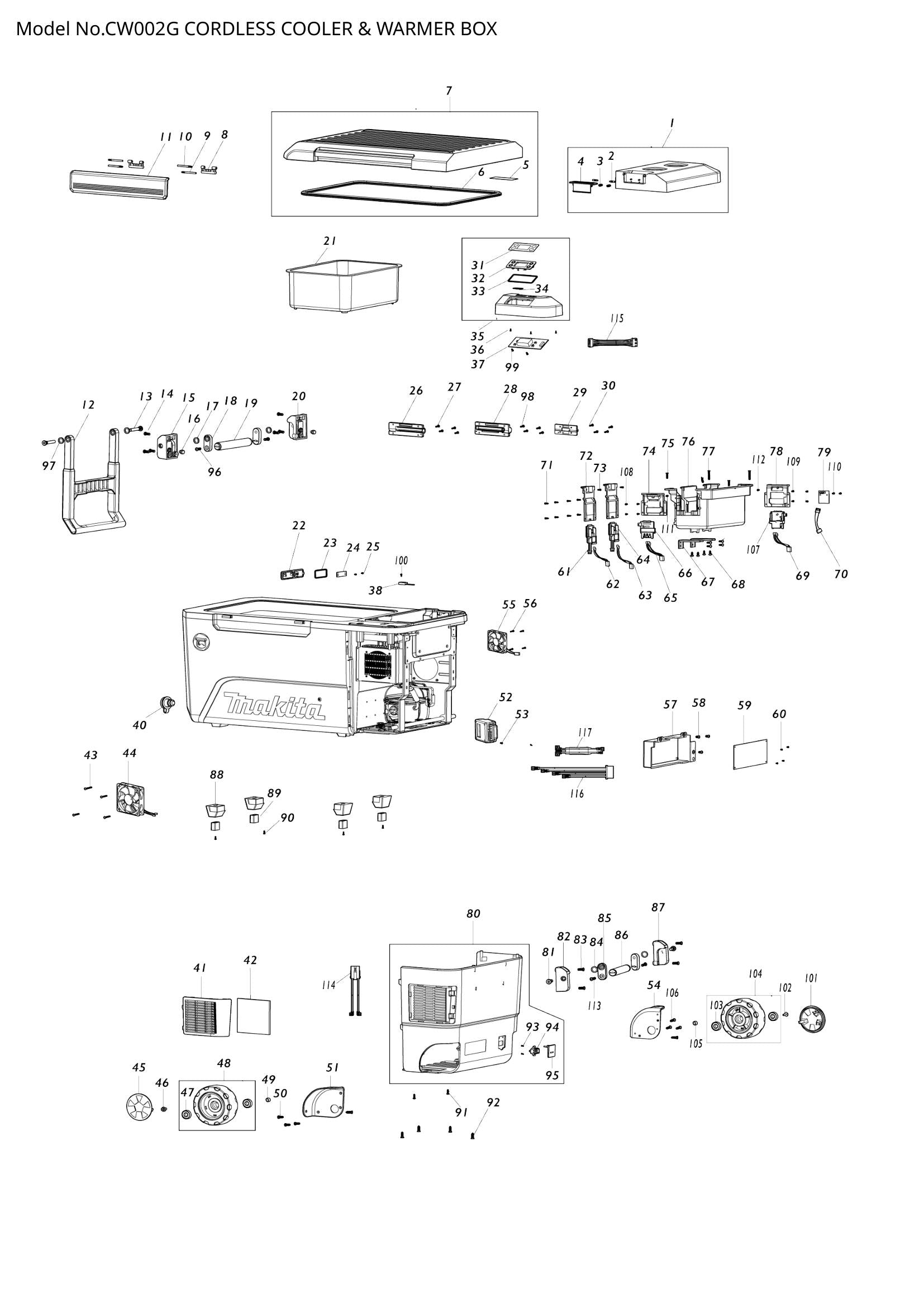 CW002G exploded view