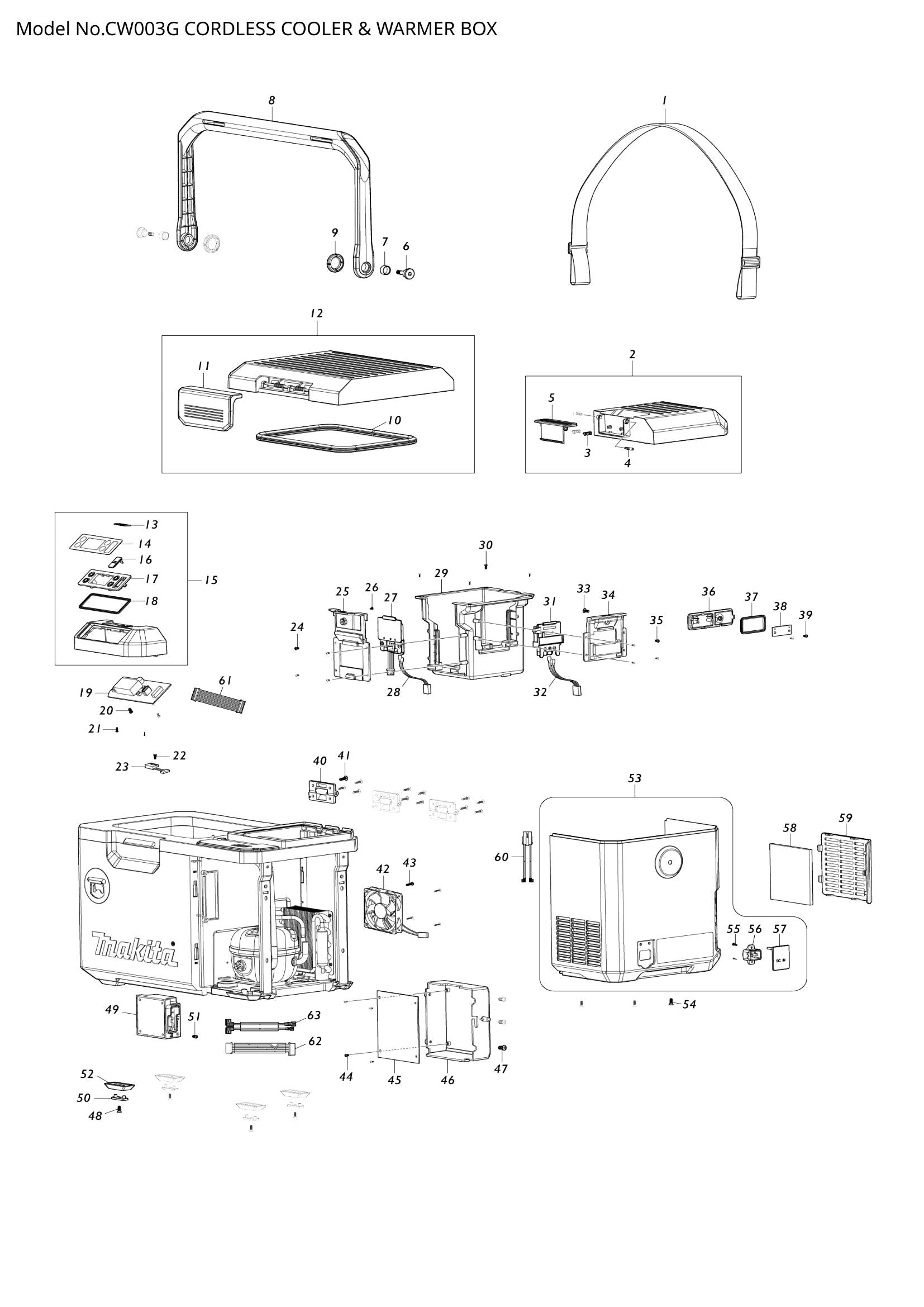 CW003G exploded view