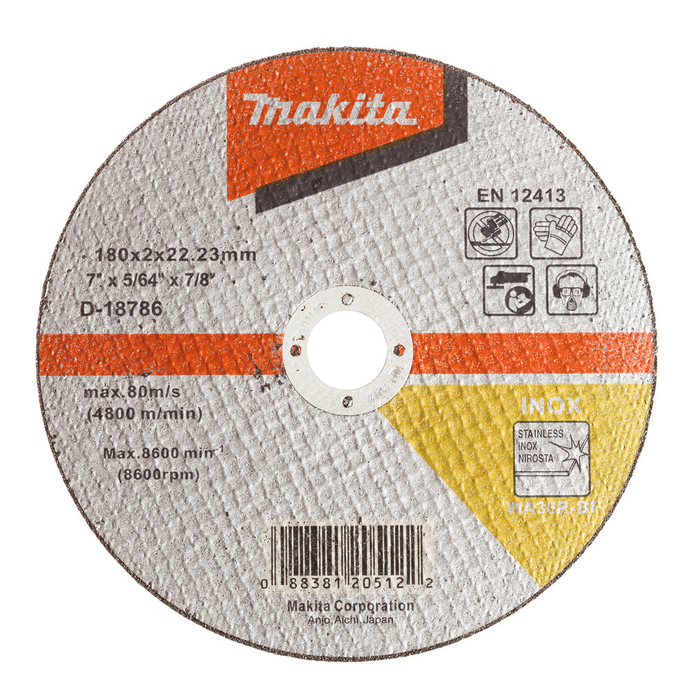 Makita D-18786 Trennscheibe, 180 x 2 x 22,23 mm, WA36