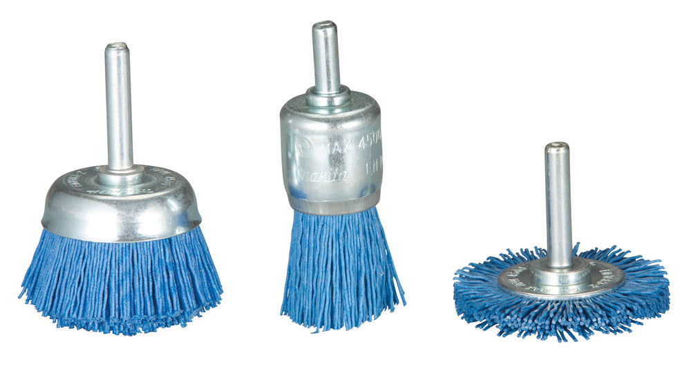 Makita D-70758 Nylonbürsten-Set für Bohrmaschinen, 240 g, 3-teilig