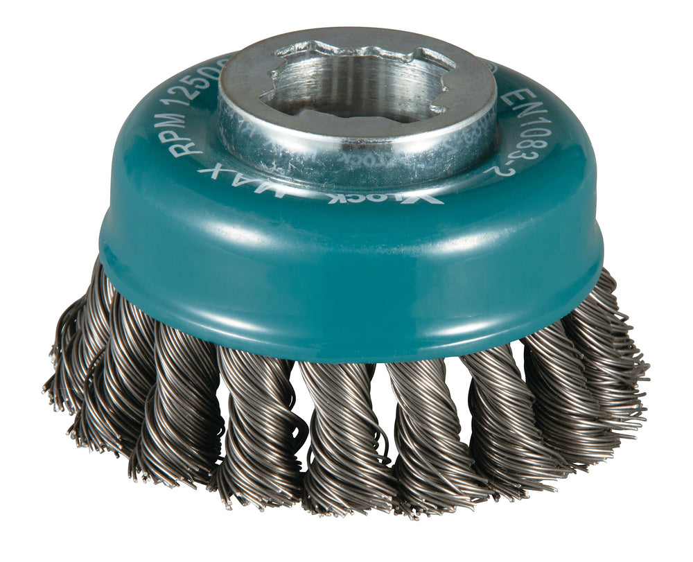 Makita D-73380 Topfbürste, geknoteter Draht, 80 mm, X-LOCK
