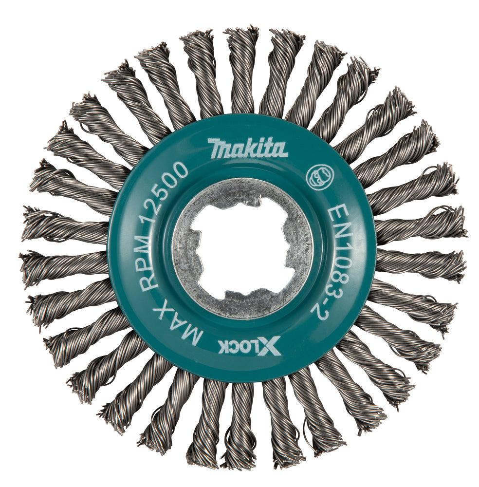 Makita D-73411 Drahtbürste, geknoteter Draht (Stringer), 115 mm, X-LOCK