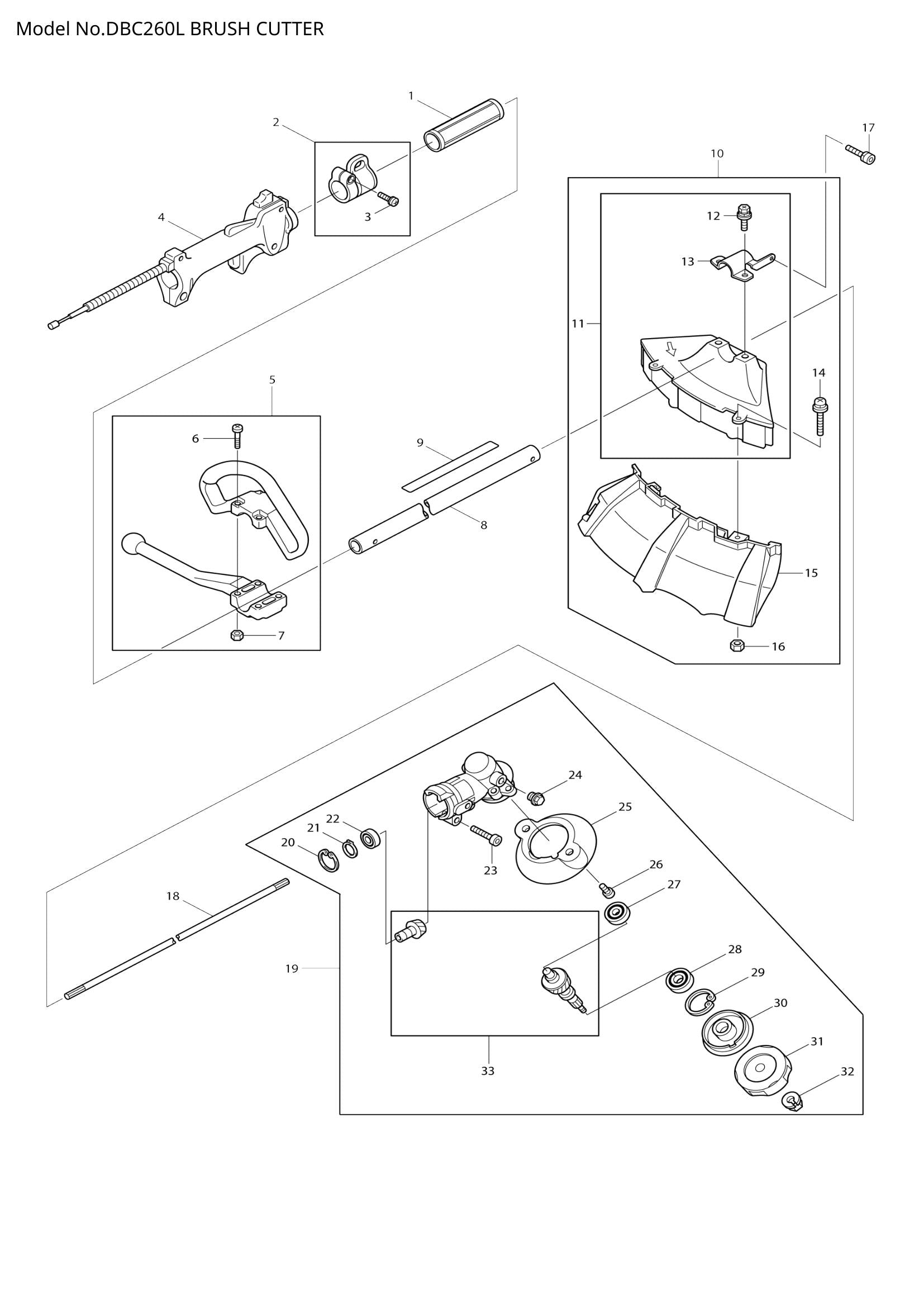 DBC260L exploded view