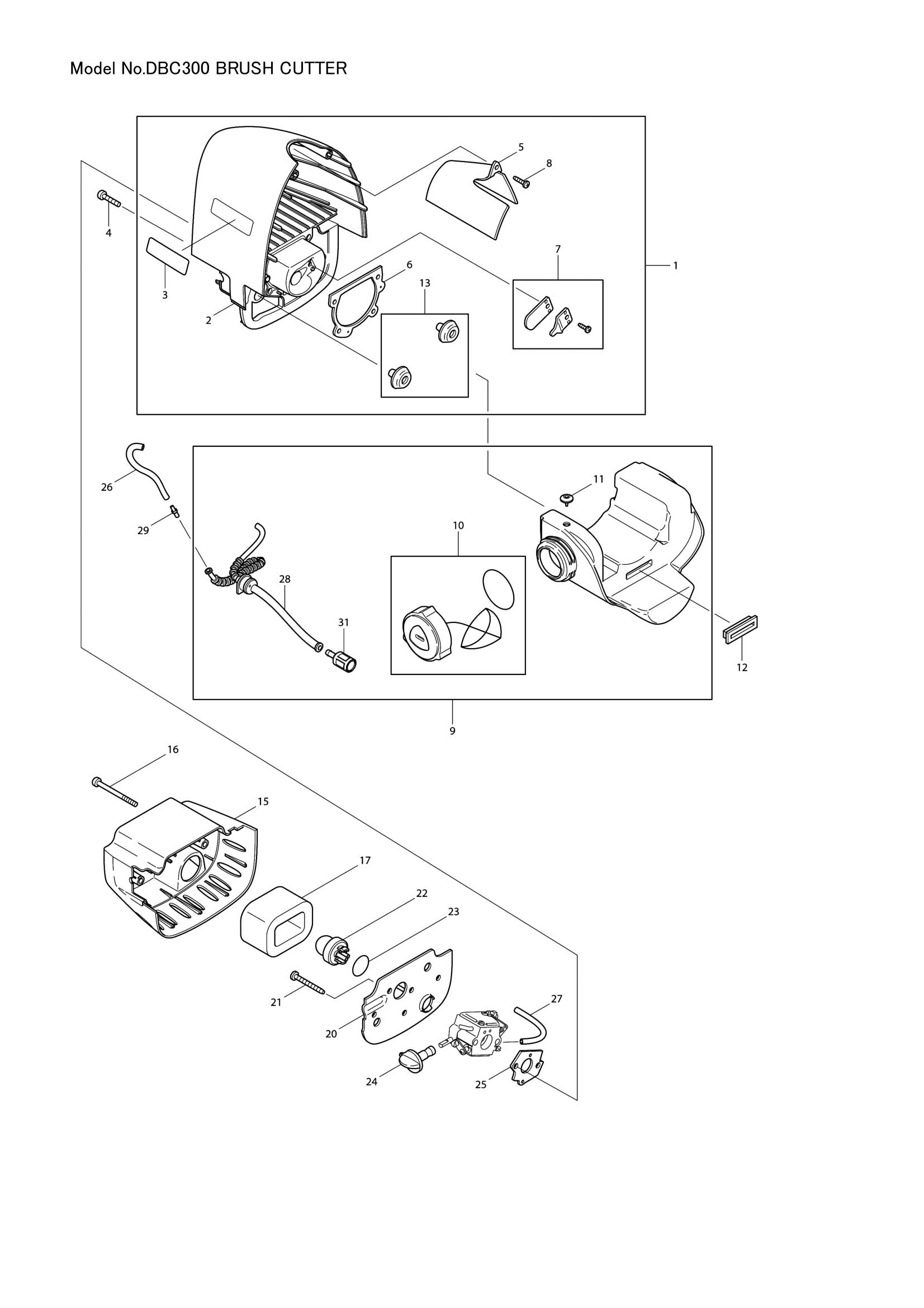 DBC300 exploded view