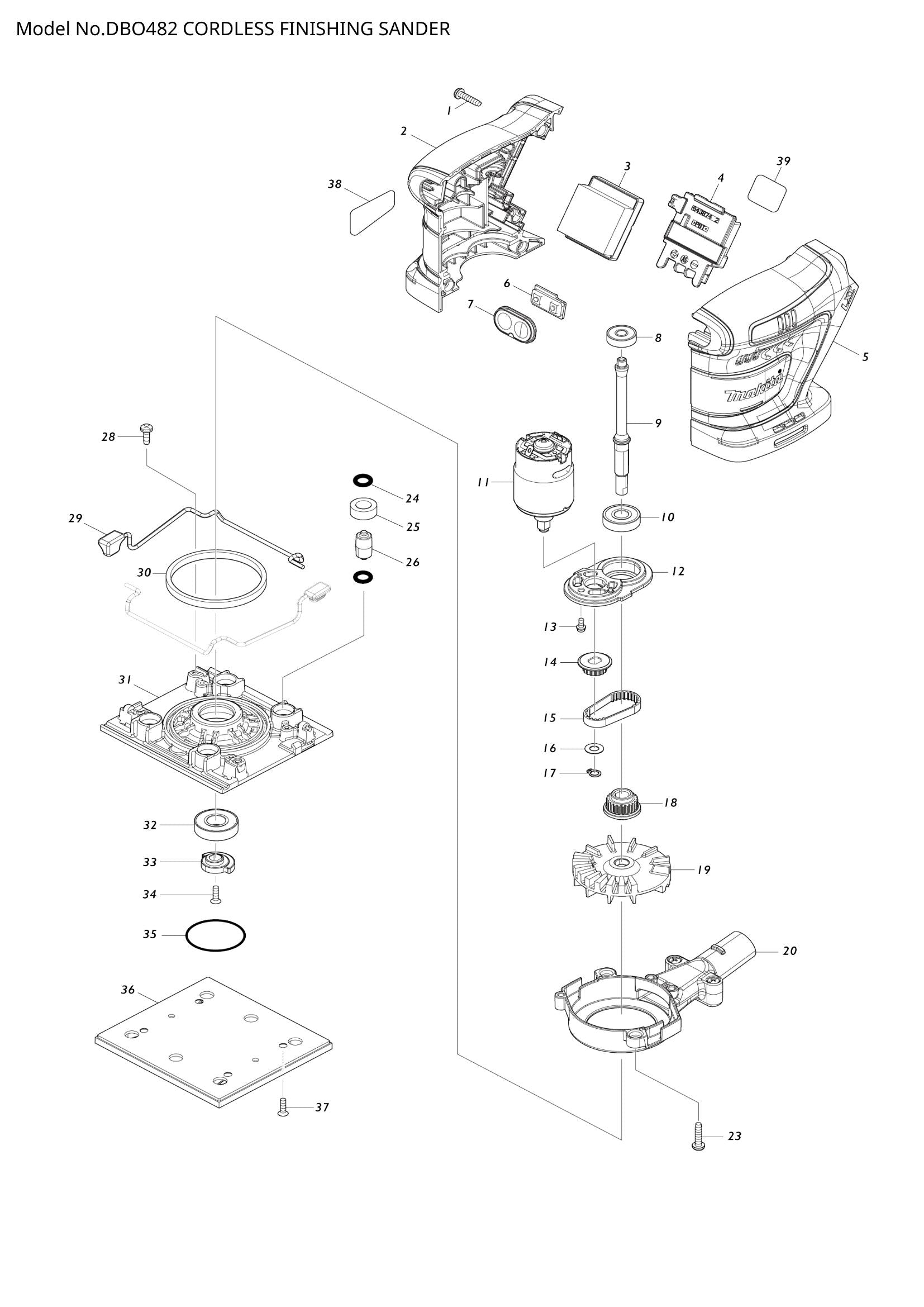 DBO482 exploded view