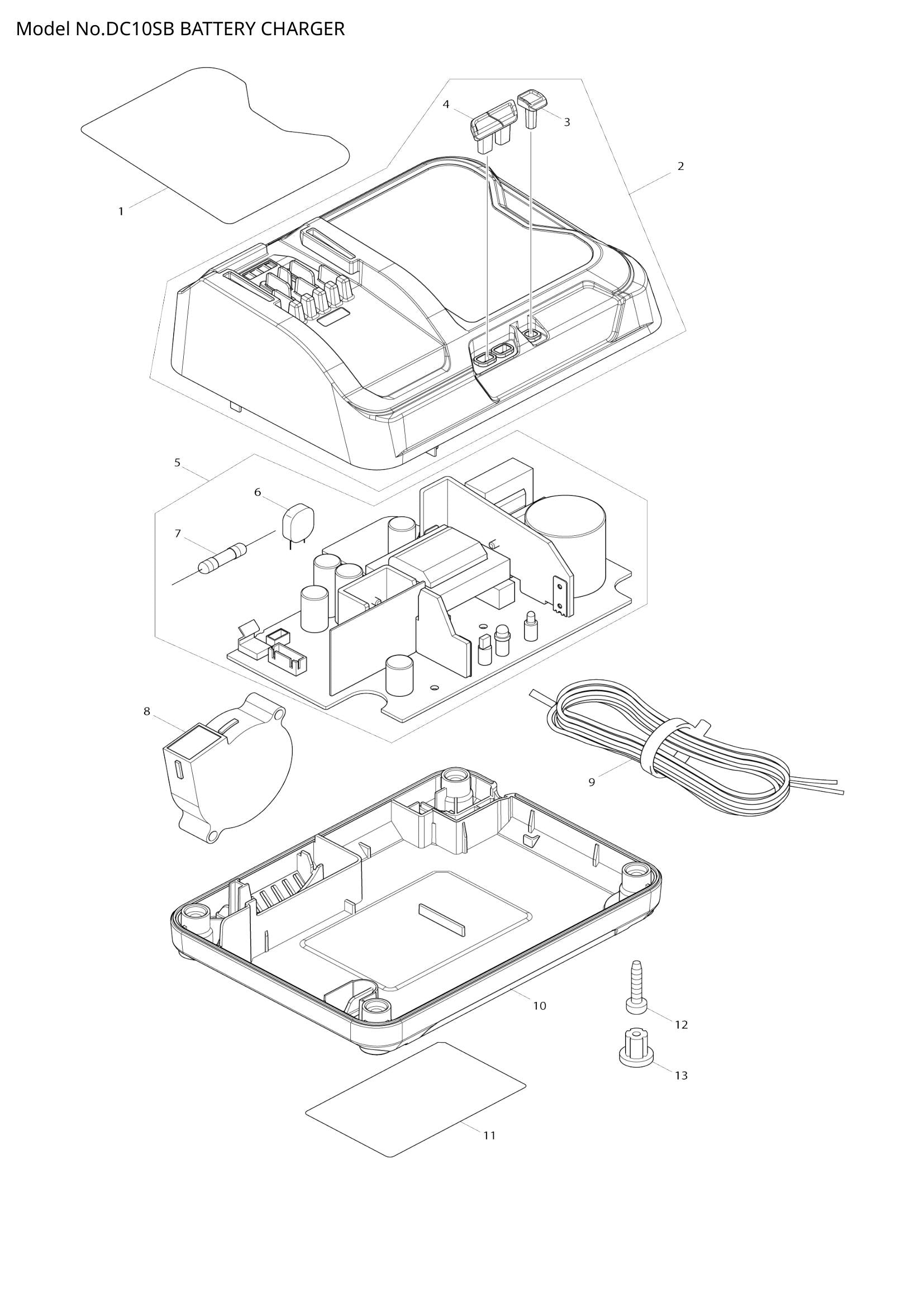 DC10SB exploded view