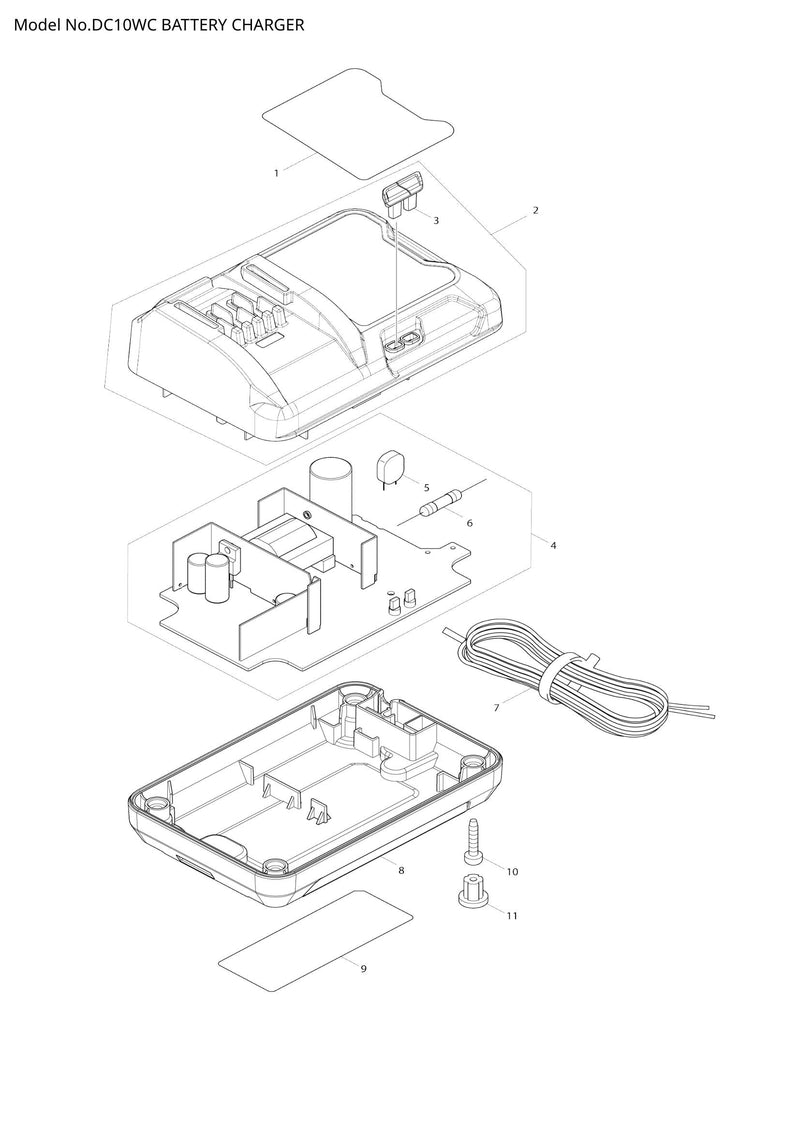 DC10WC exploded view