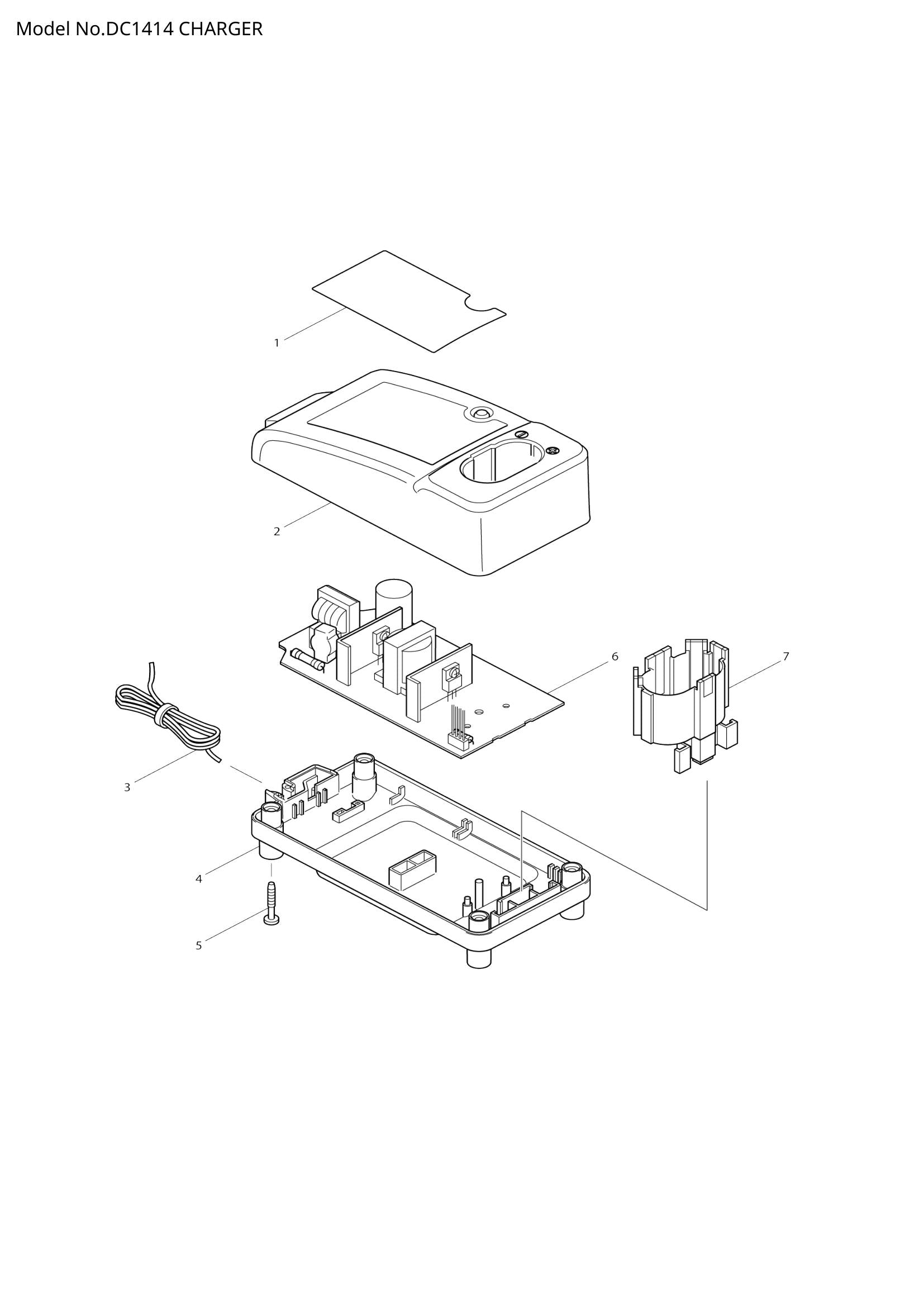DC1414 exploded view