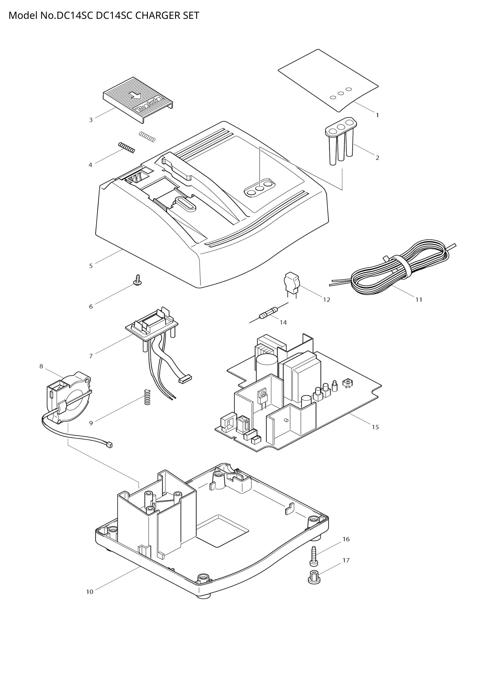 DC14SC exploded view