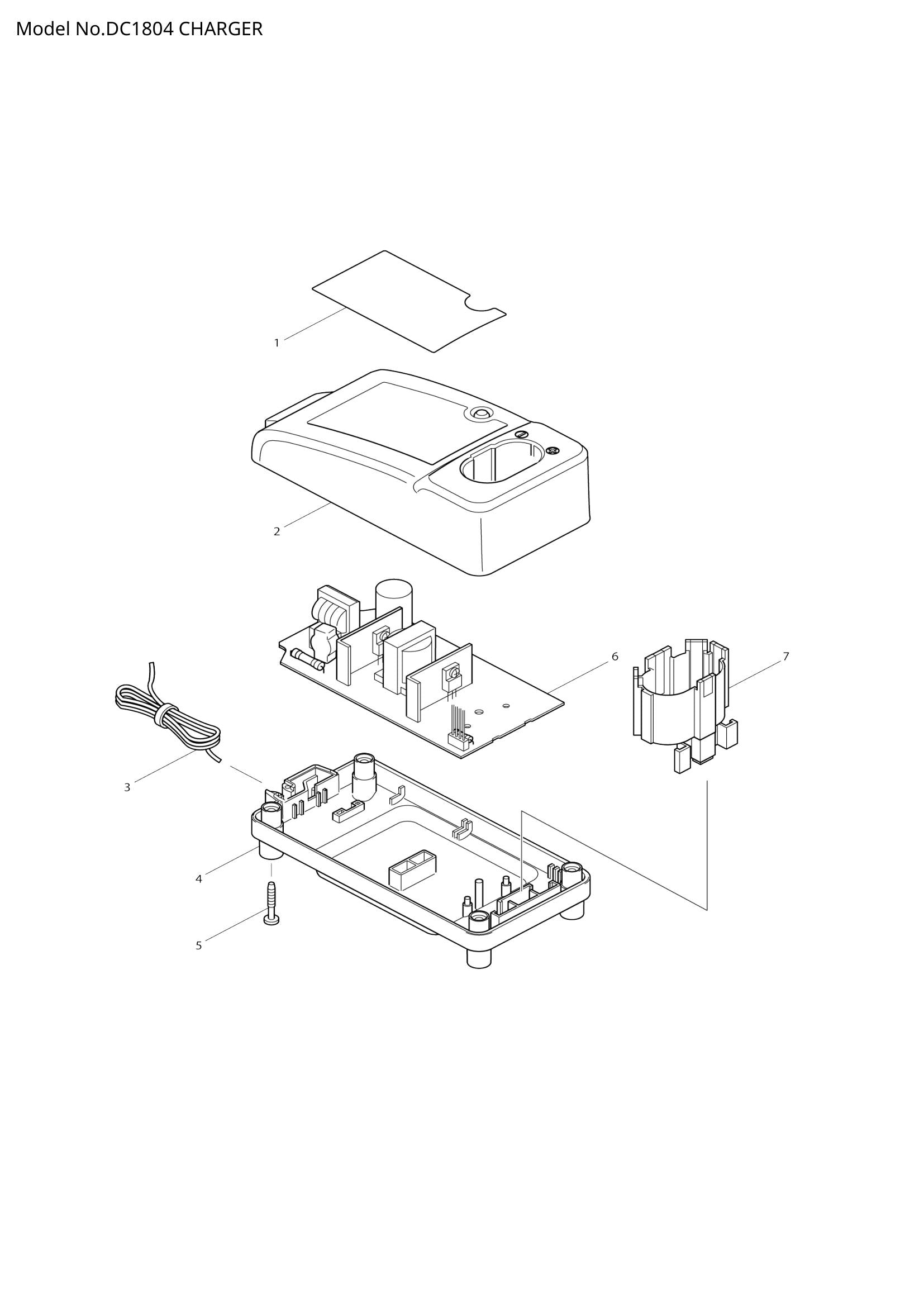 DC1804 exploded view