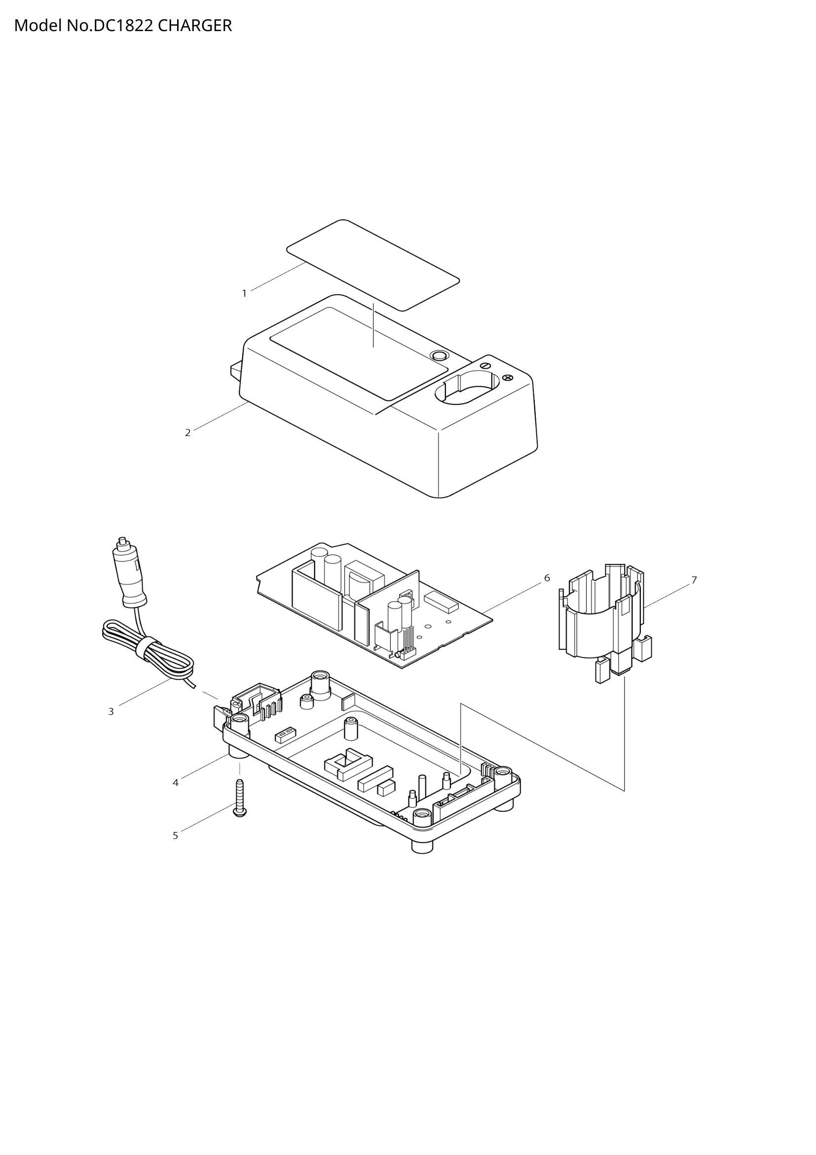 DC1822 exploded view