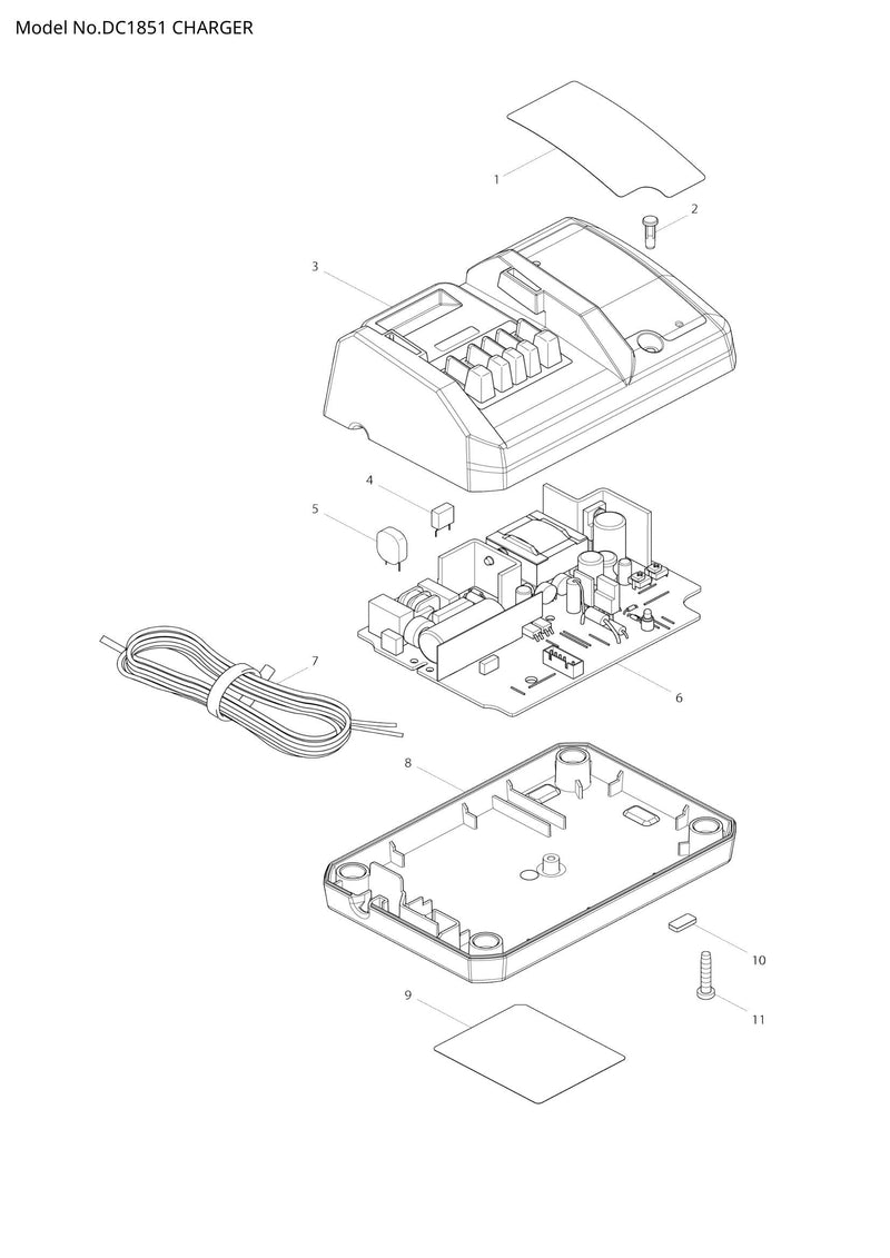 DC1851 exploded view