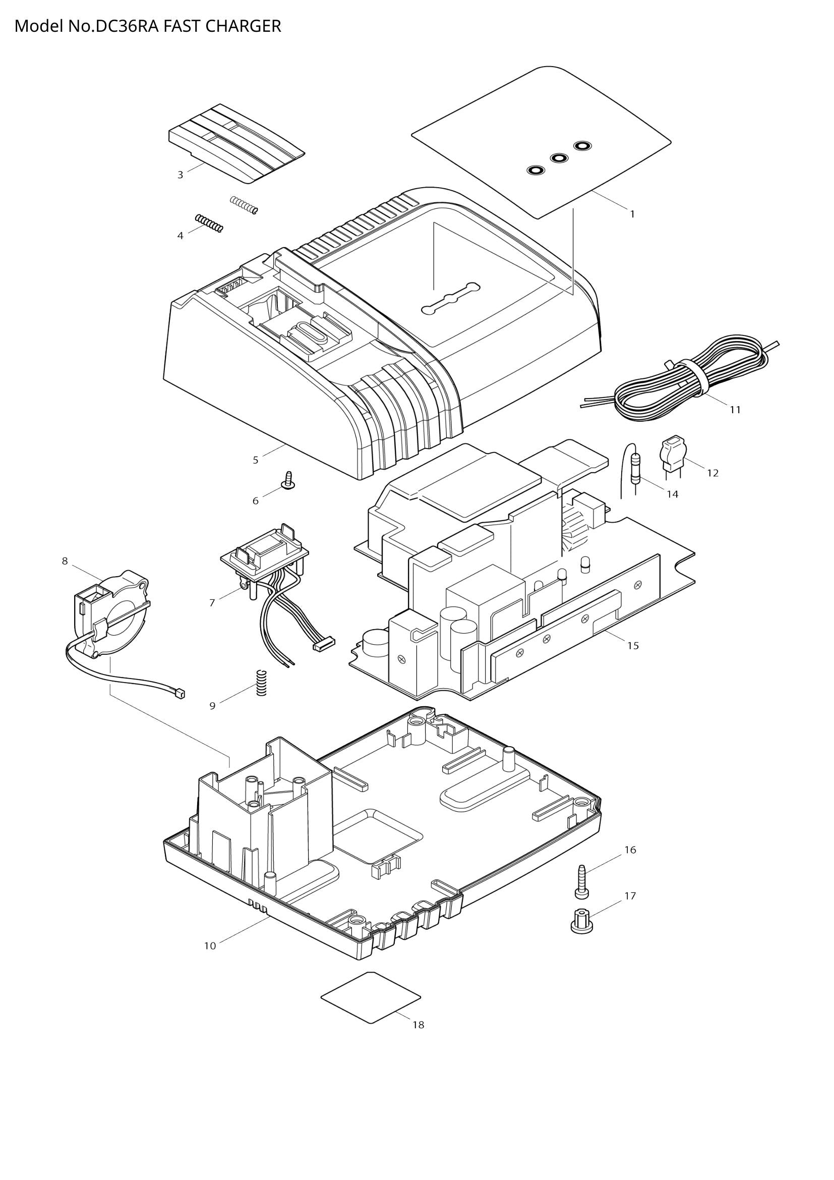 DC36RA exploded view