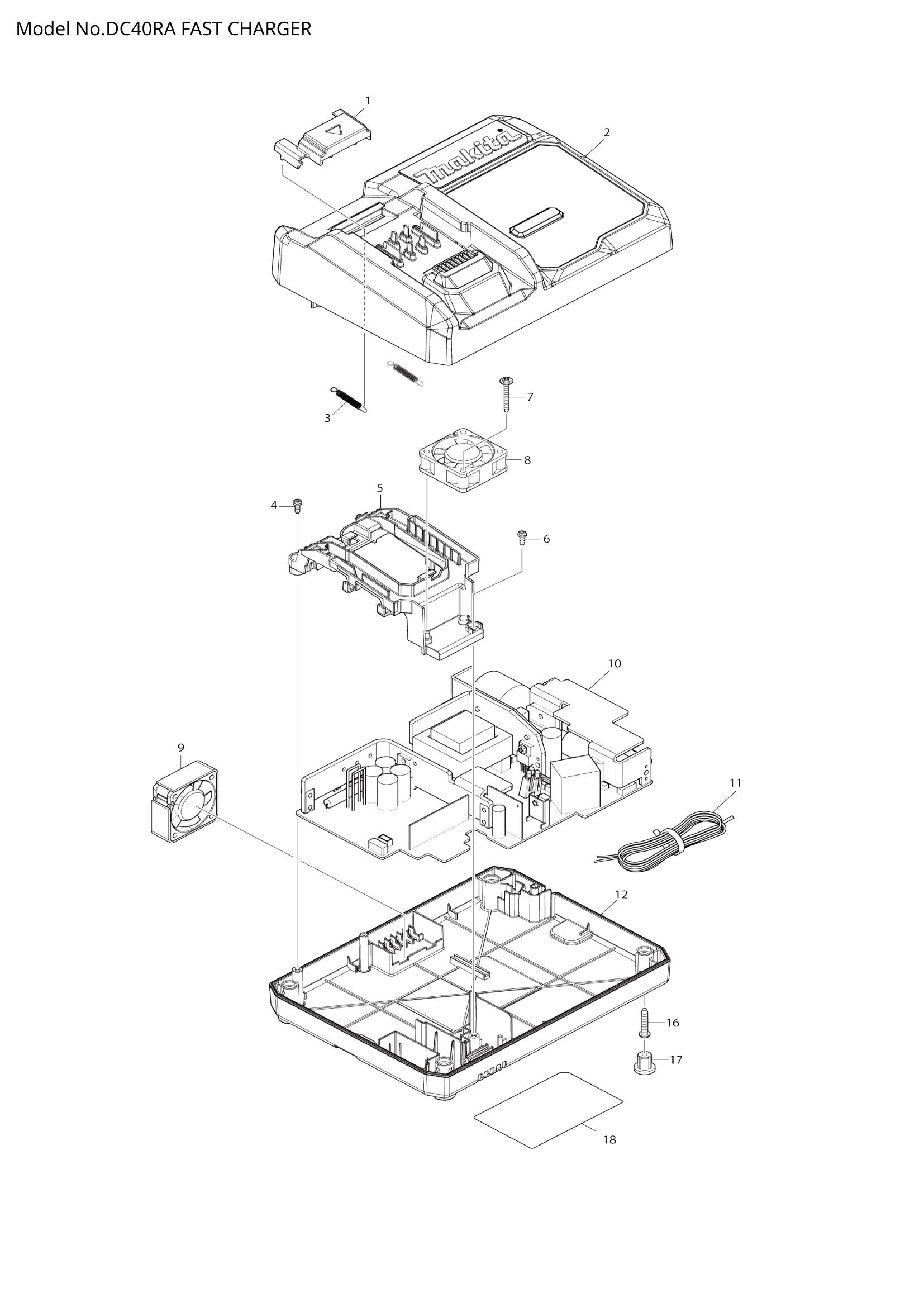DC40RA exploded view