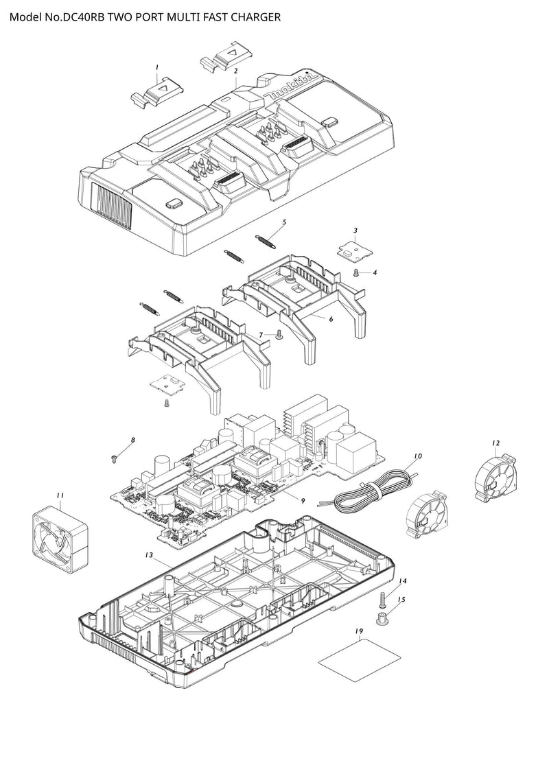DC40RB exploded view