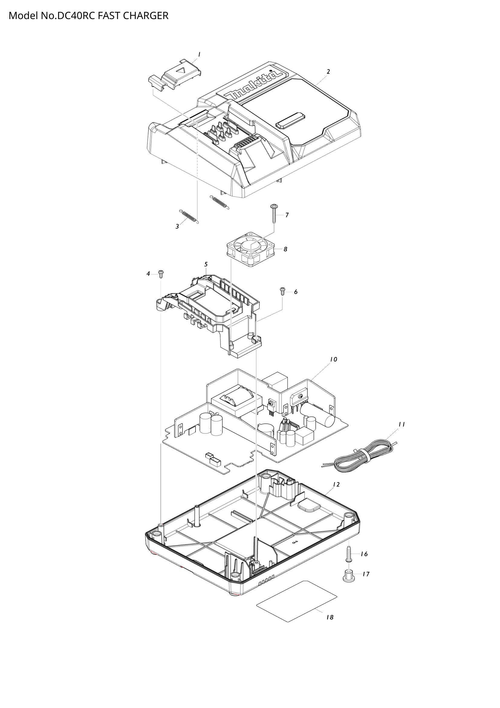 DC40RC exploded view