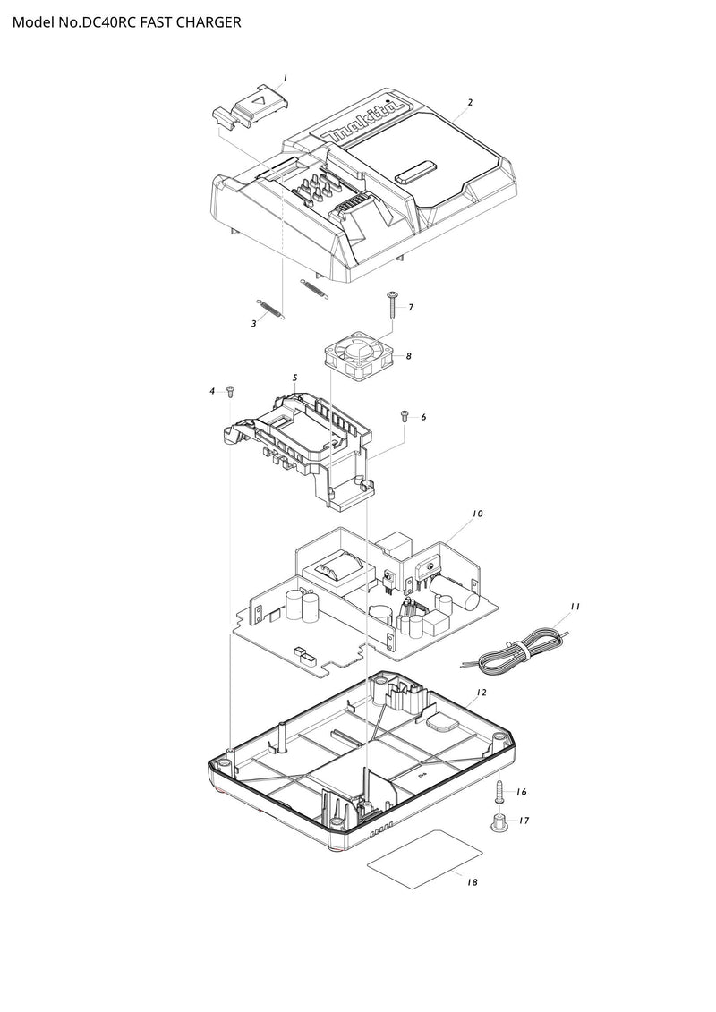 DC40RC exploded view
