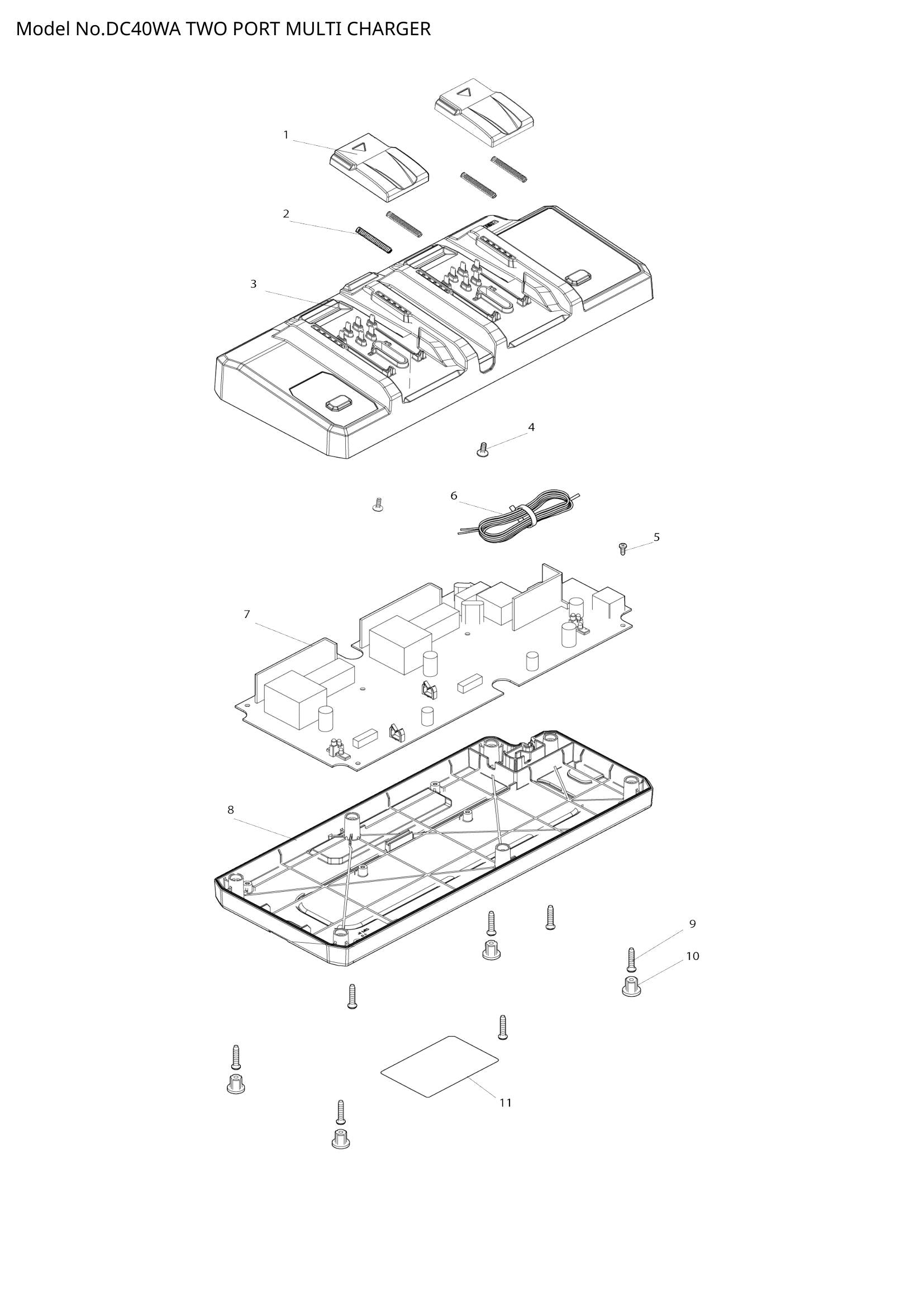 DC40WA exploded view