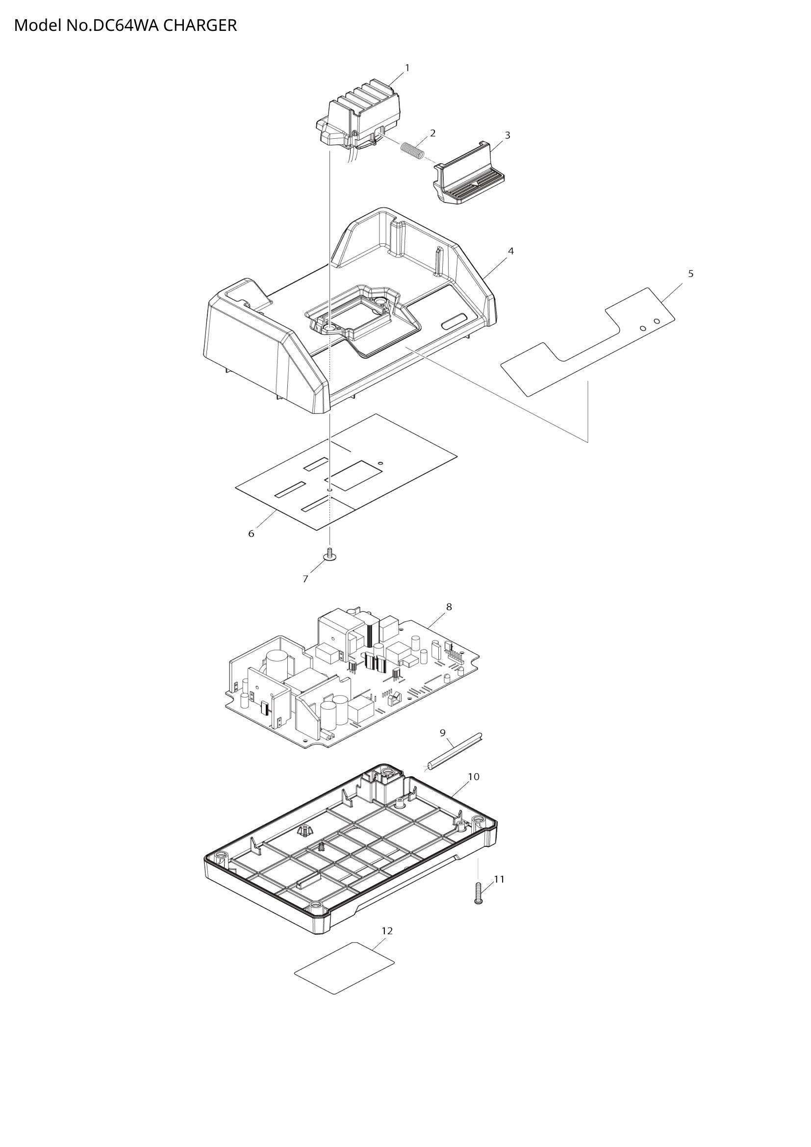 DC64WA exploded view