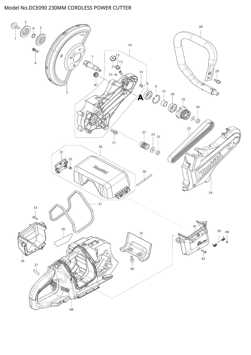 DCE090 exploded view