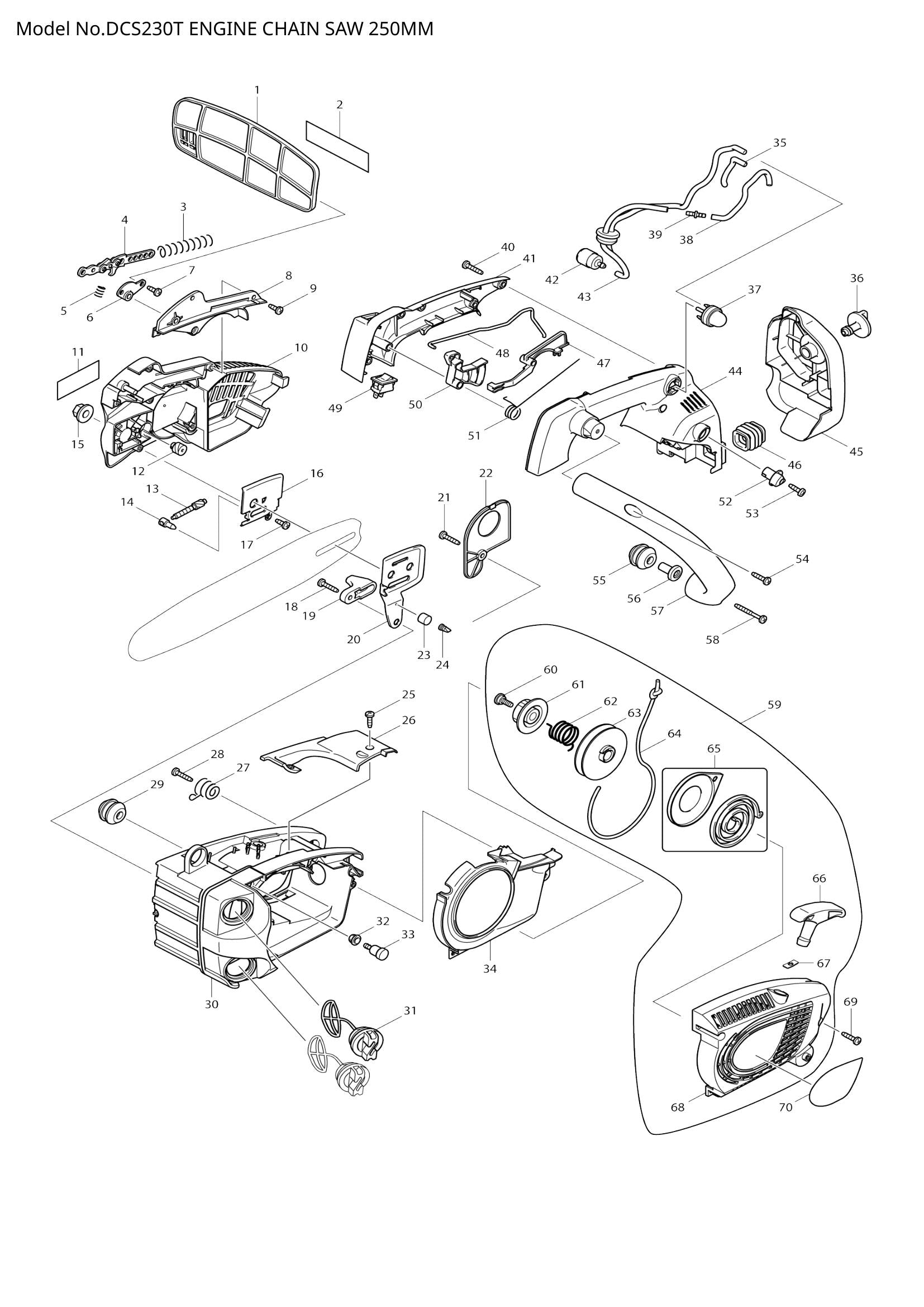 DCS230T exploded view