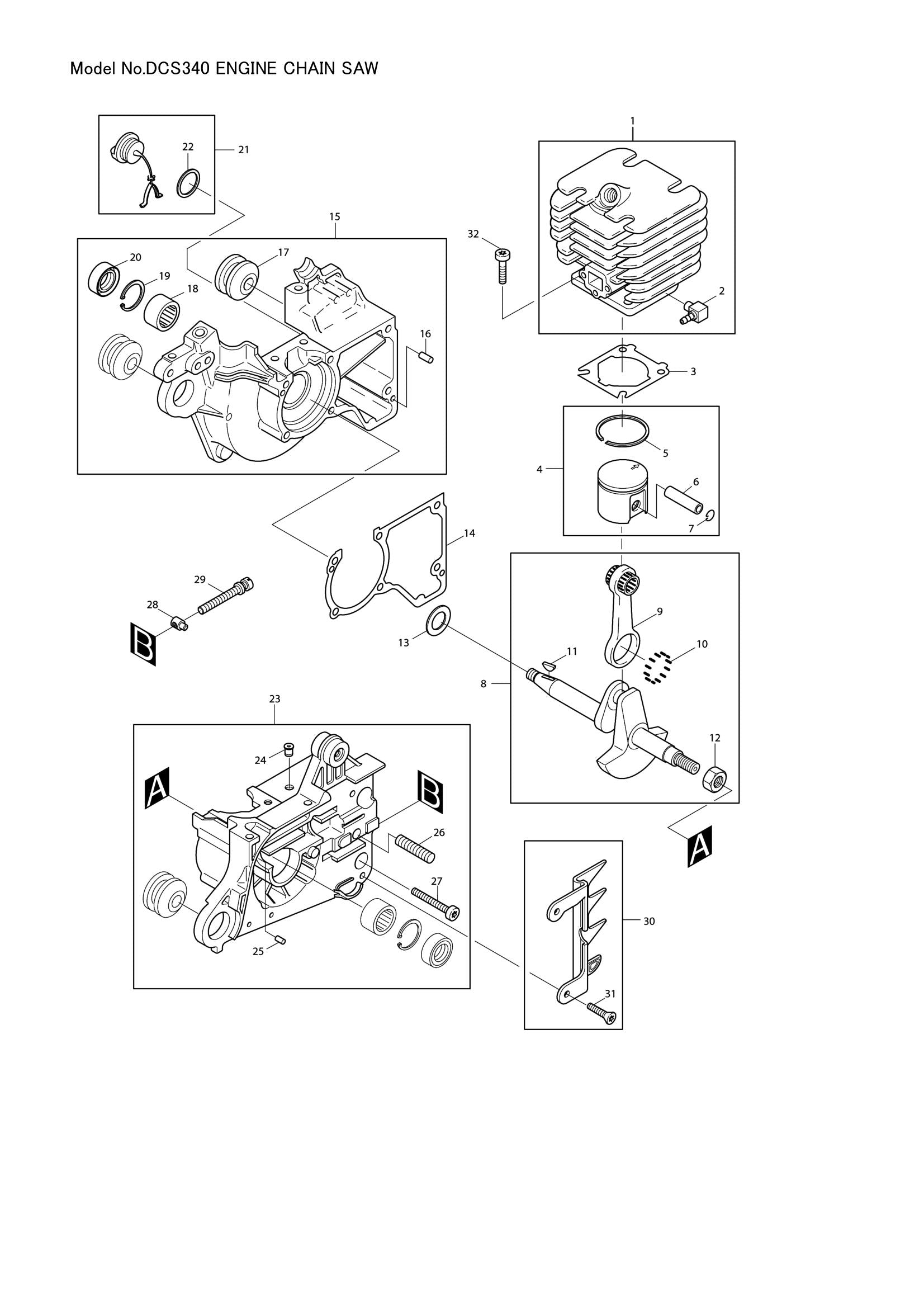 DCS340 exploded view