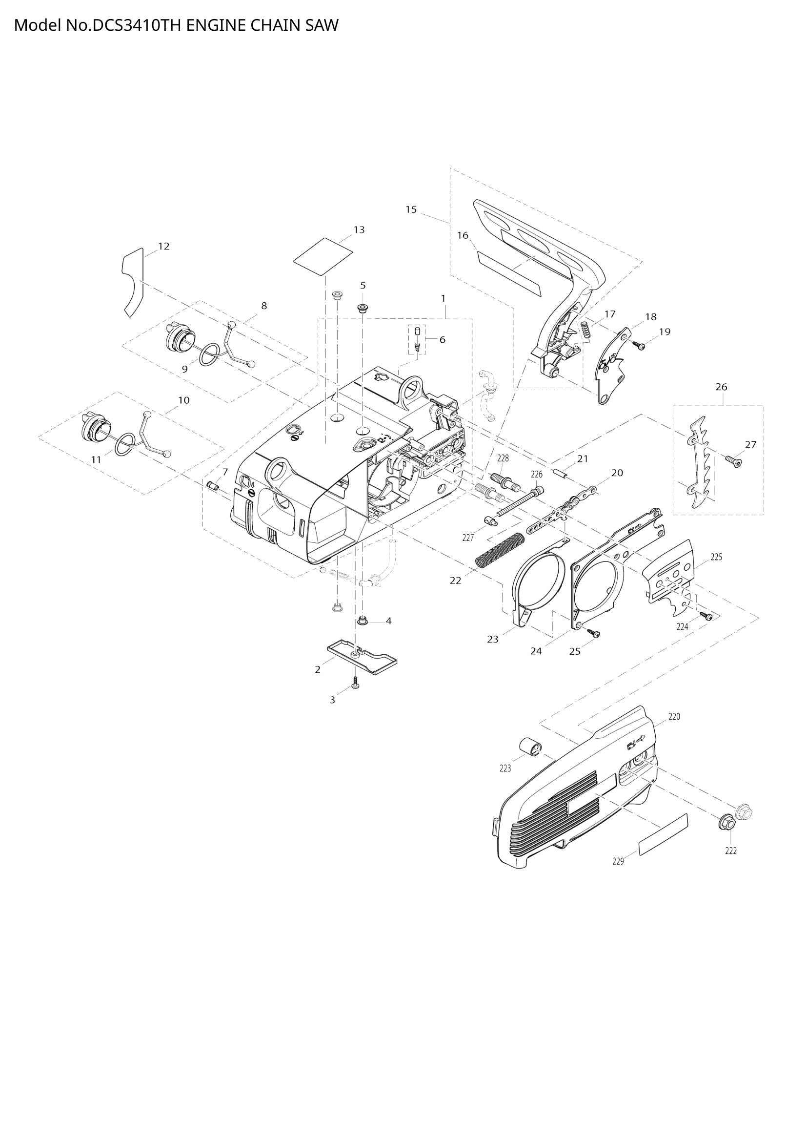 DCS3410TH exploded view