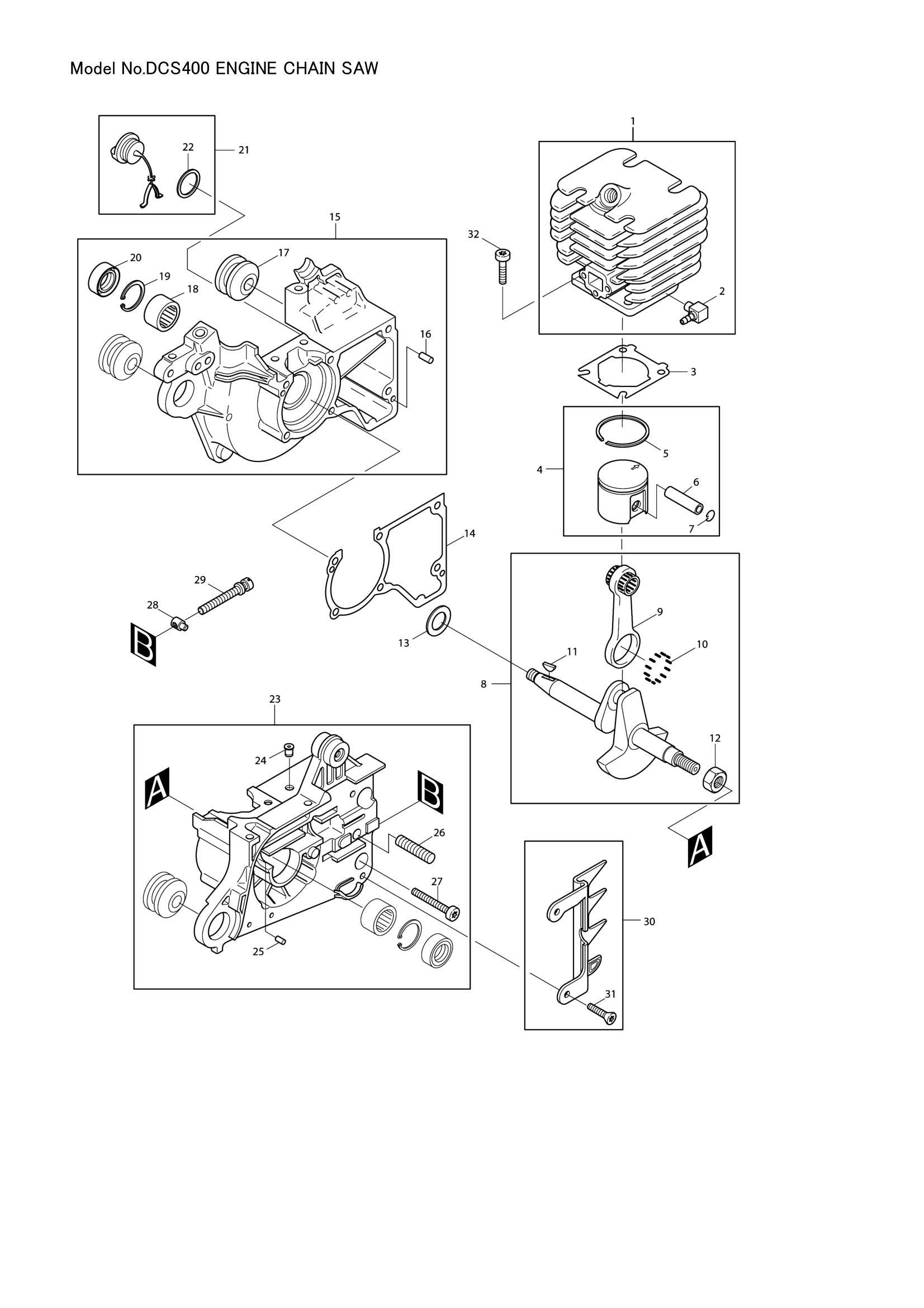 DCS400 exploded view