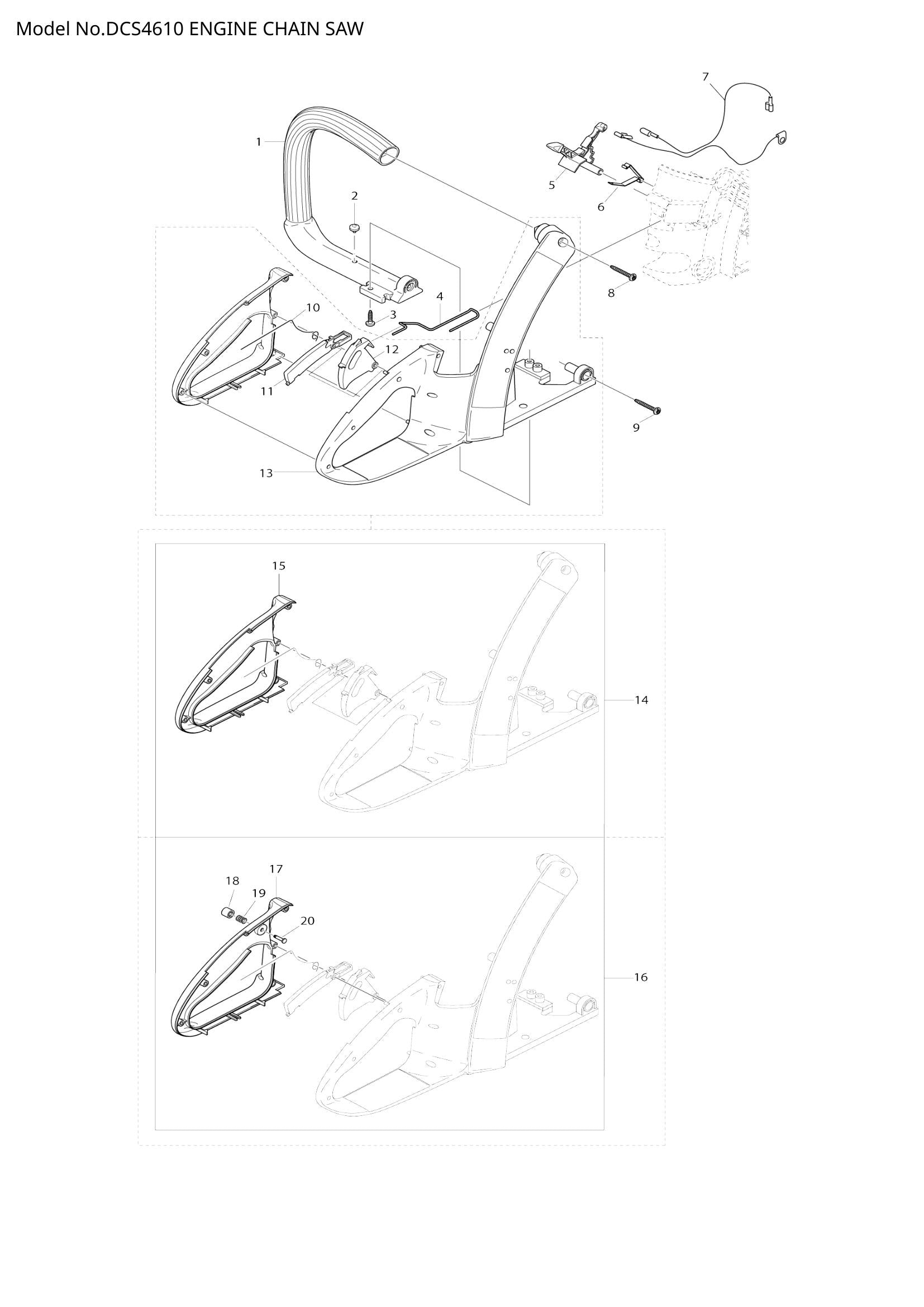 DCS4610 exploded view