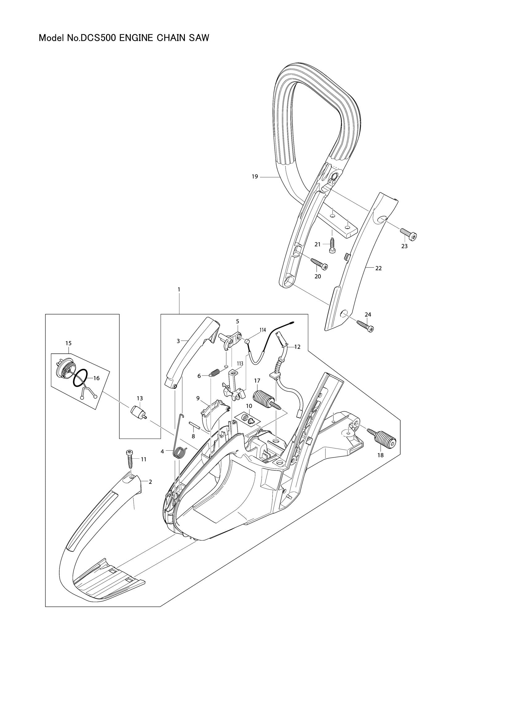 DCS500 exploded view