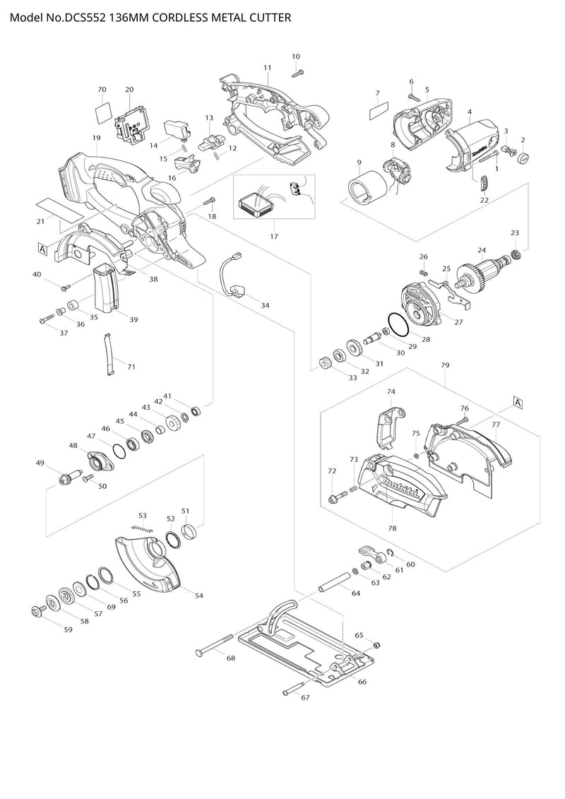 DCS552 exploded view