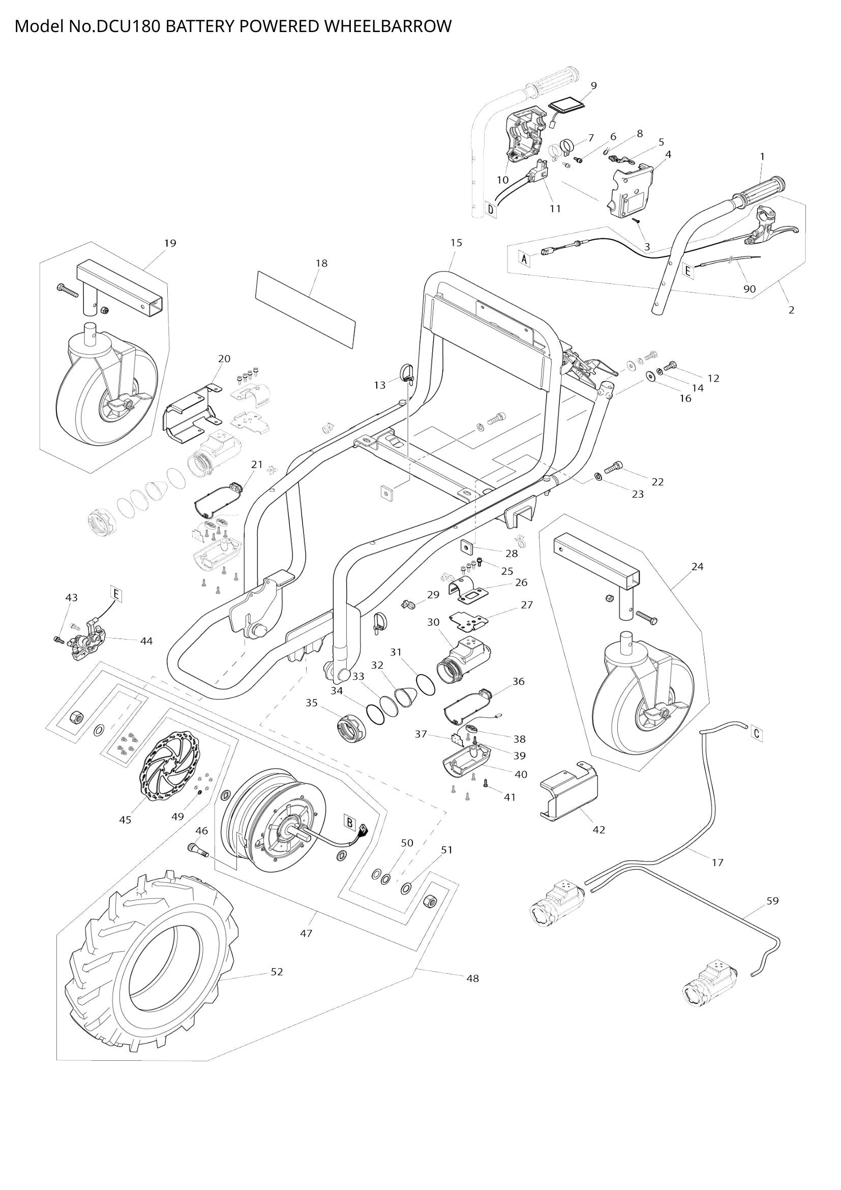 DCU180 exploded view