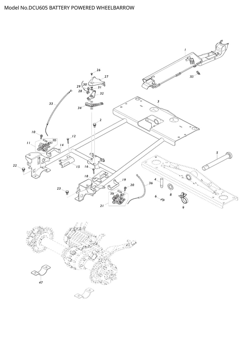 DCU605 exploded view