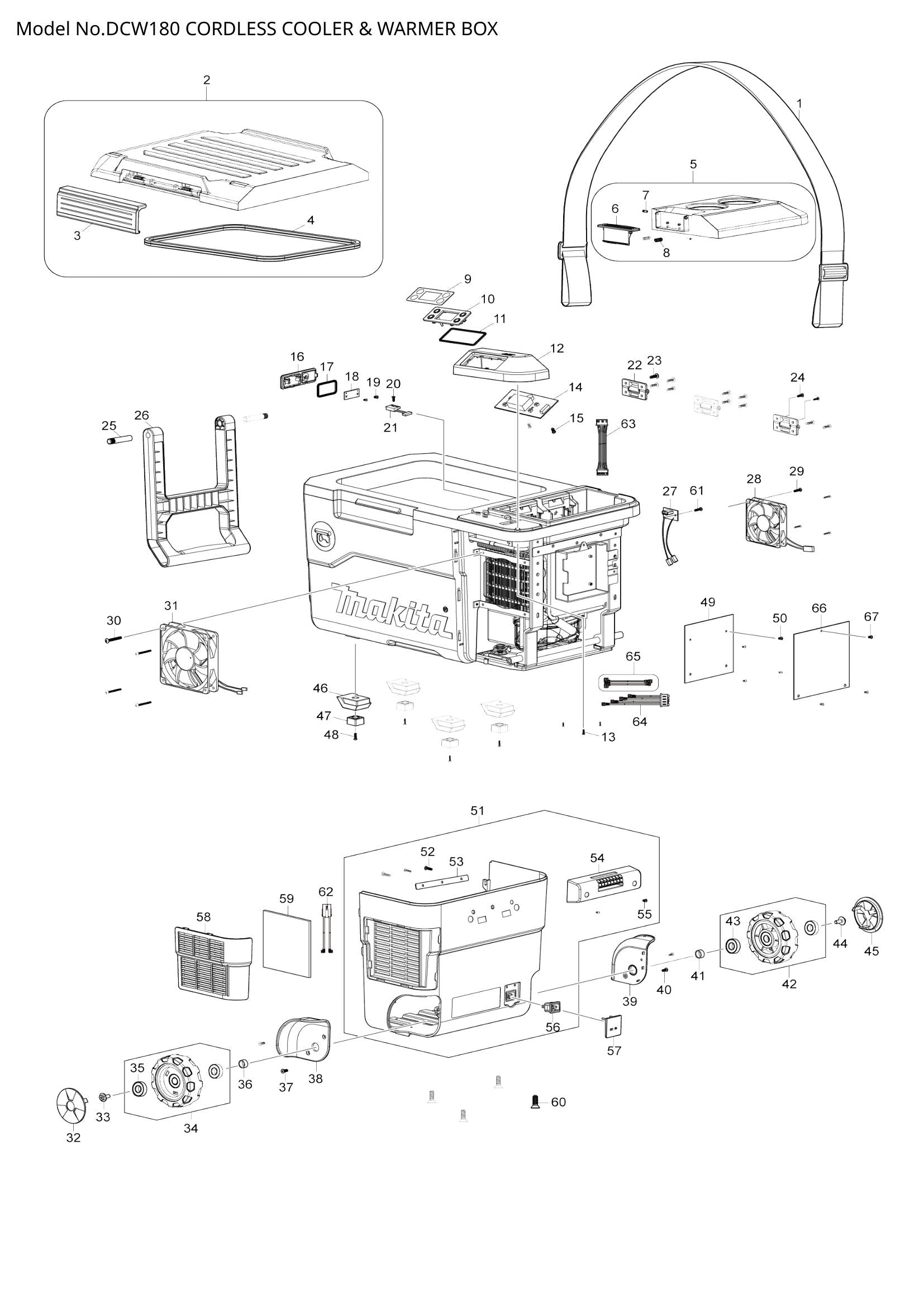 DCW180 exploded view