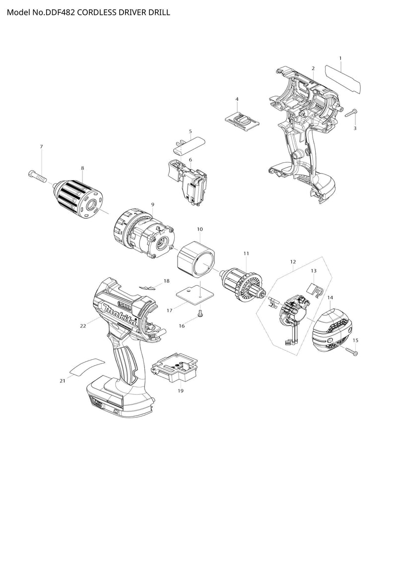 DDF482 exploded view