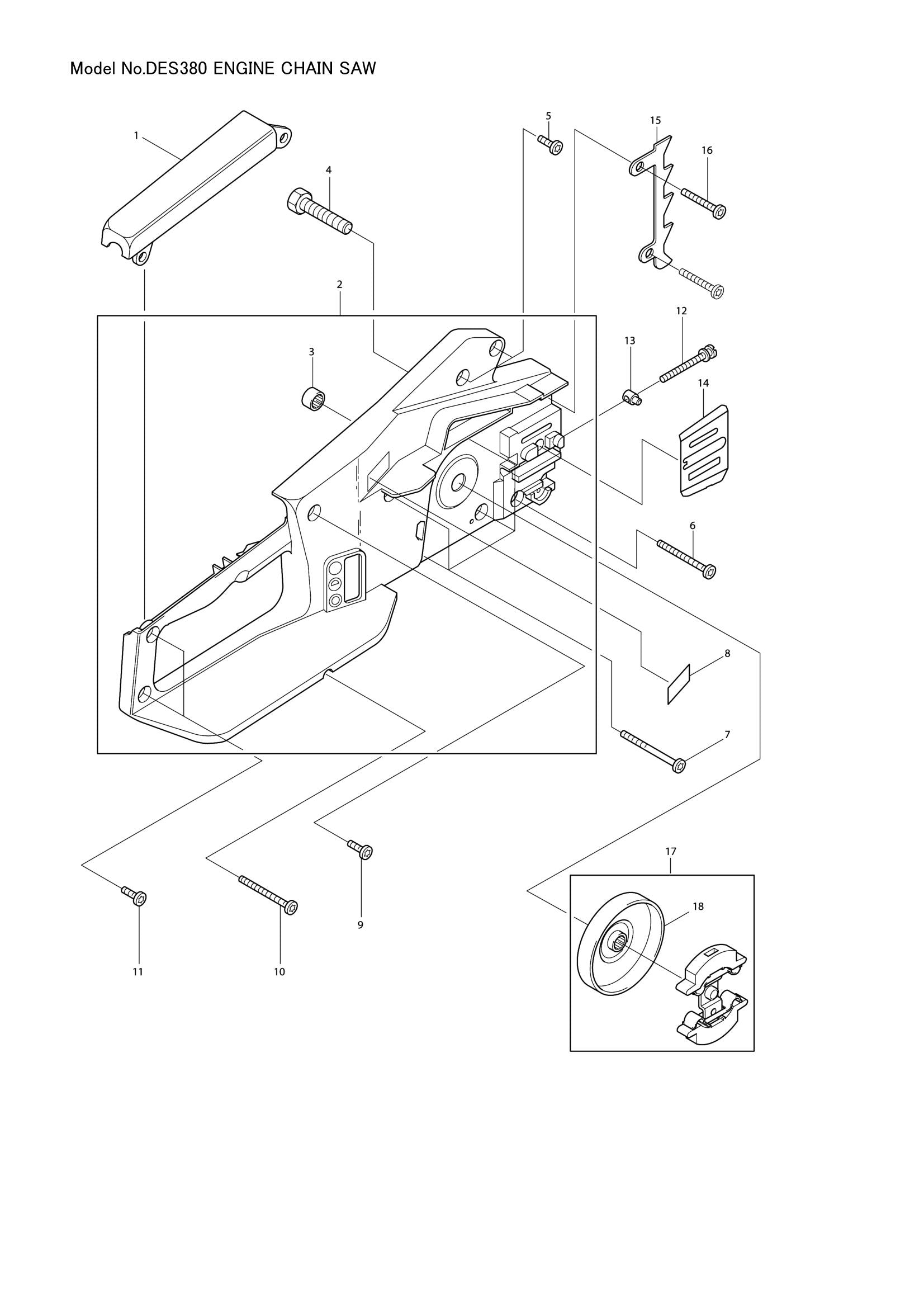 DES380 exploded view