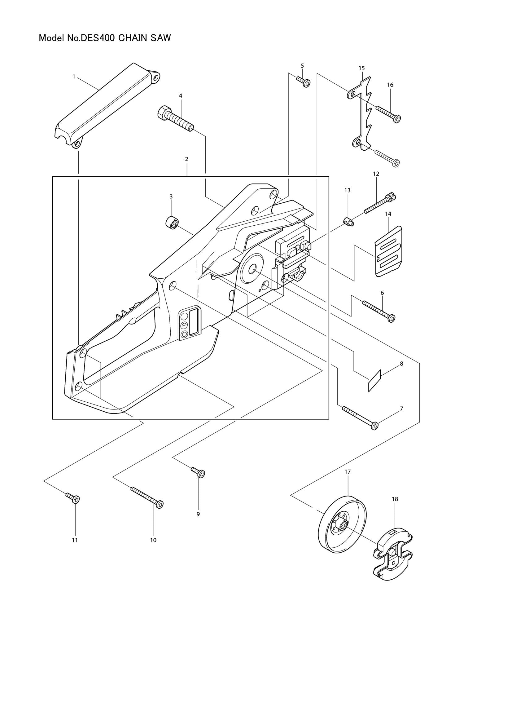 DES400 exploded view