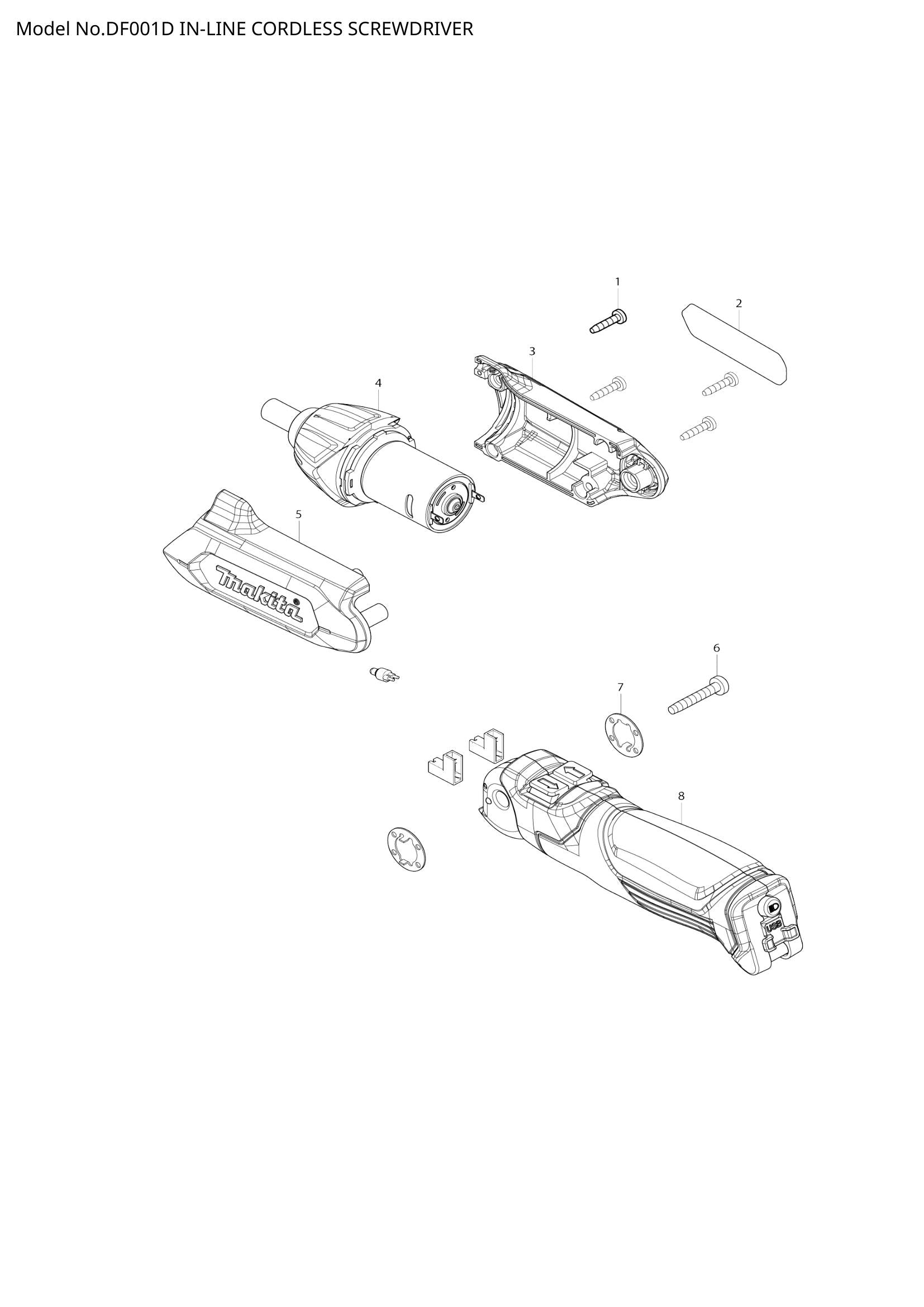 DF001D exploded view