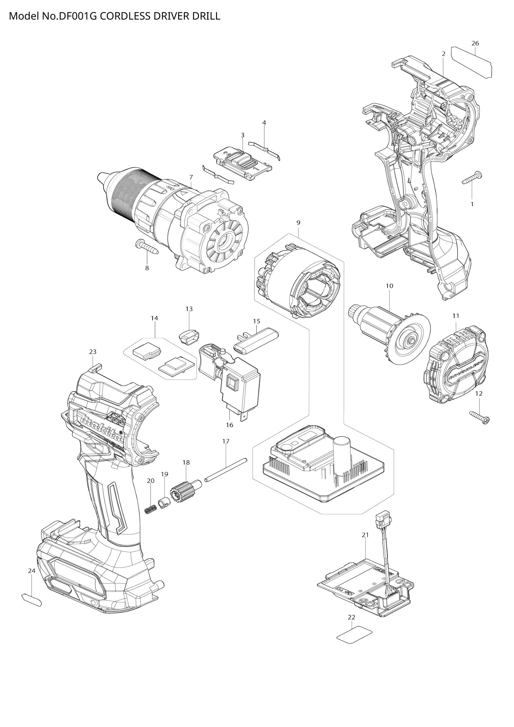 DF001G exploded view