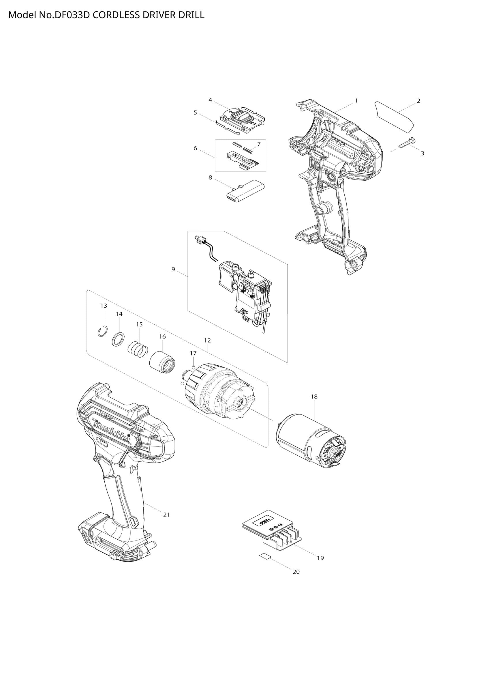 DF033D exploded view