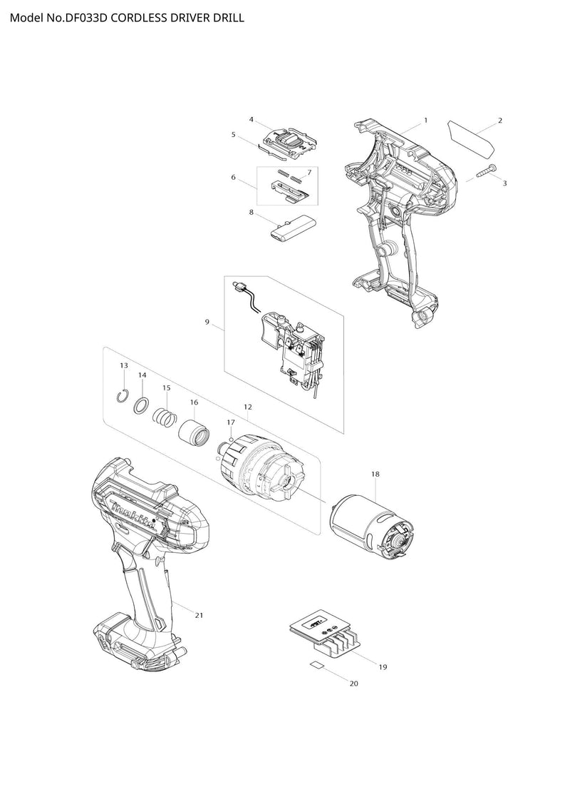 DF033D exploded view