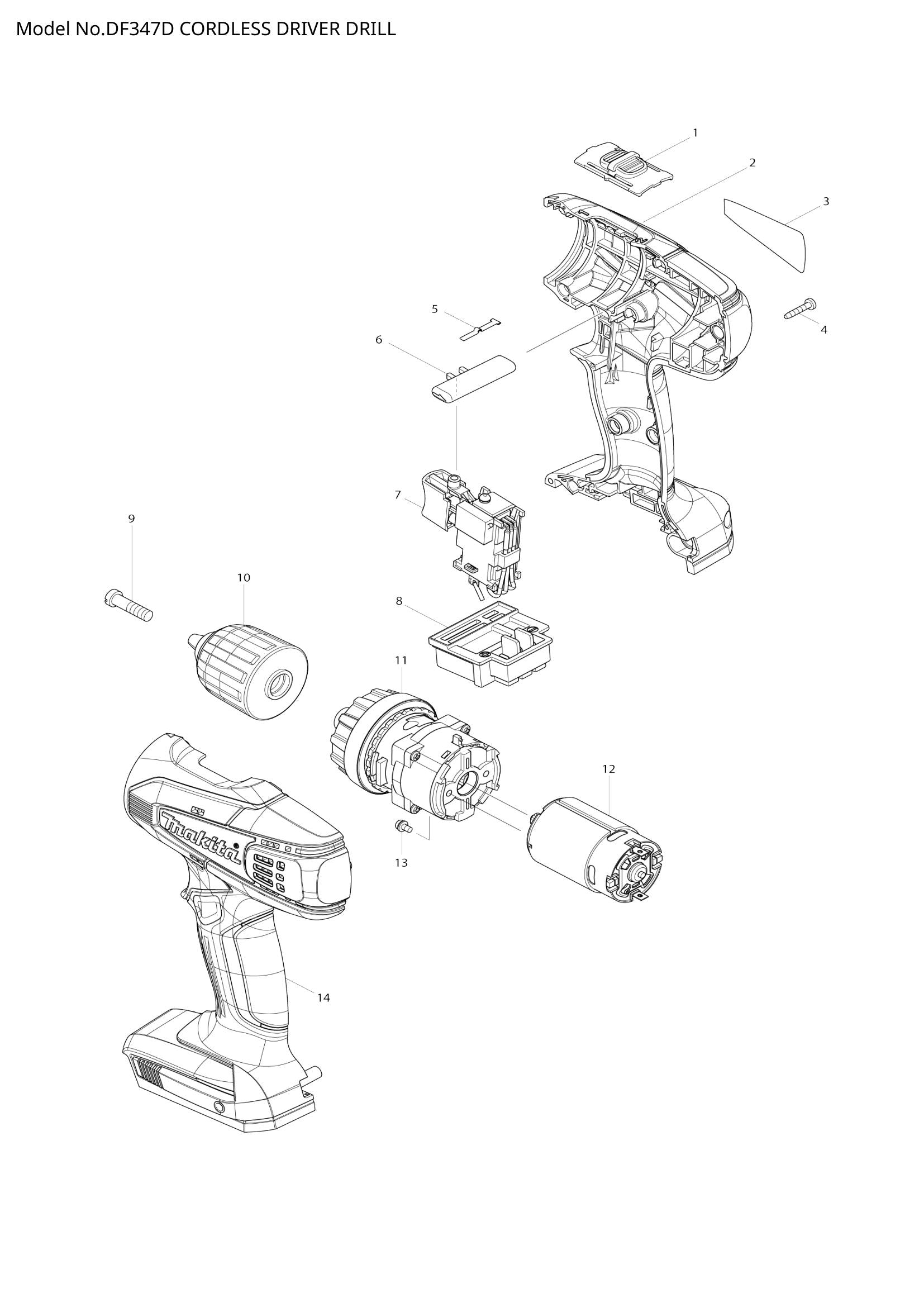 DF347D exploded view